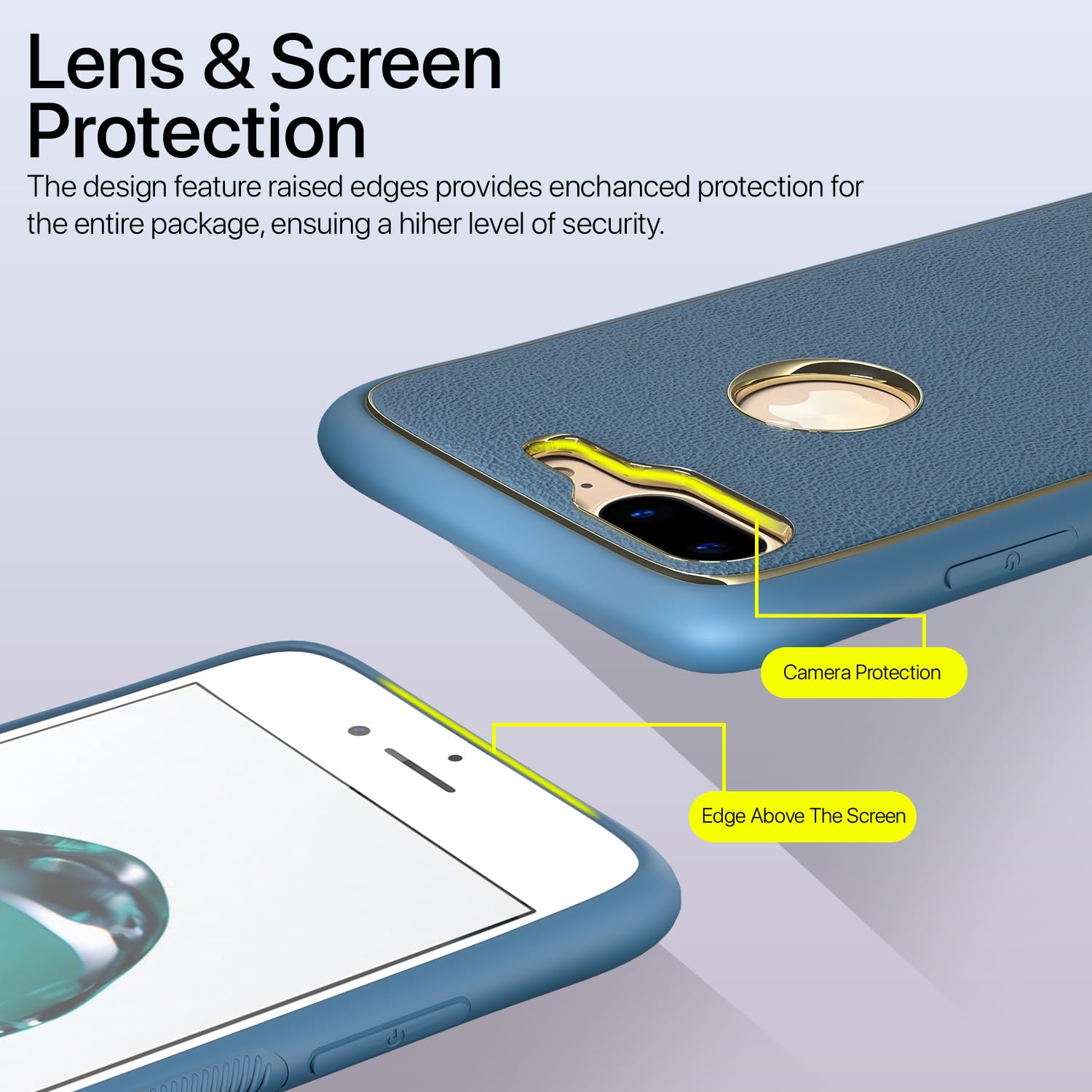 iPhone 7 Plus/8 Plus mobile back cover in blue by Pikkme – photo 4