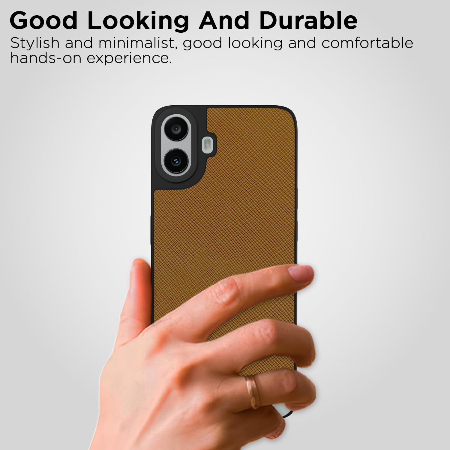 Pikkme tan Leatherback back cover for CMF Phone 1 – photo 7