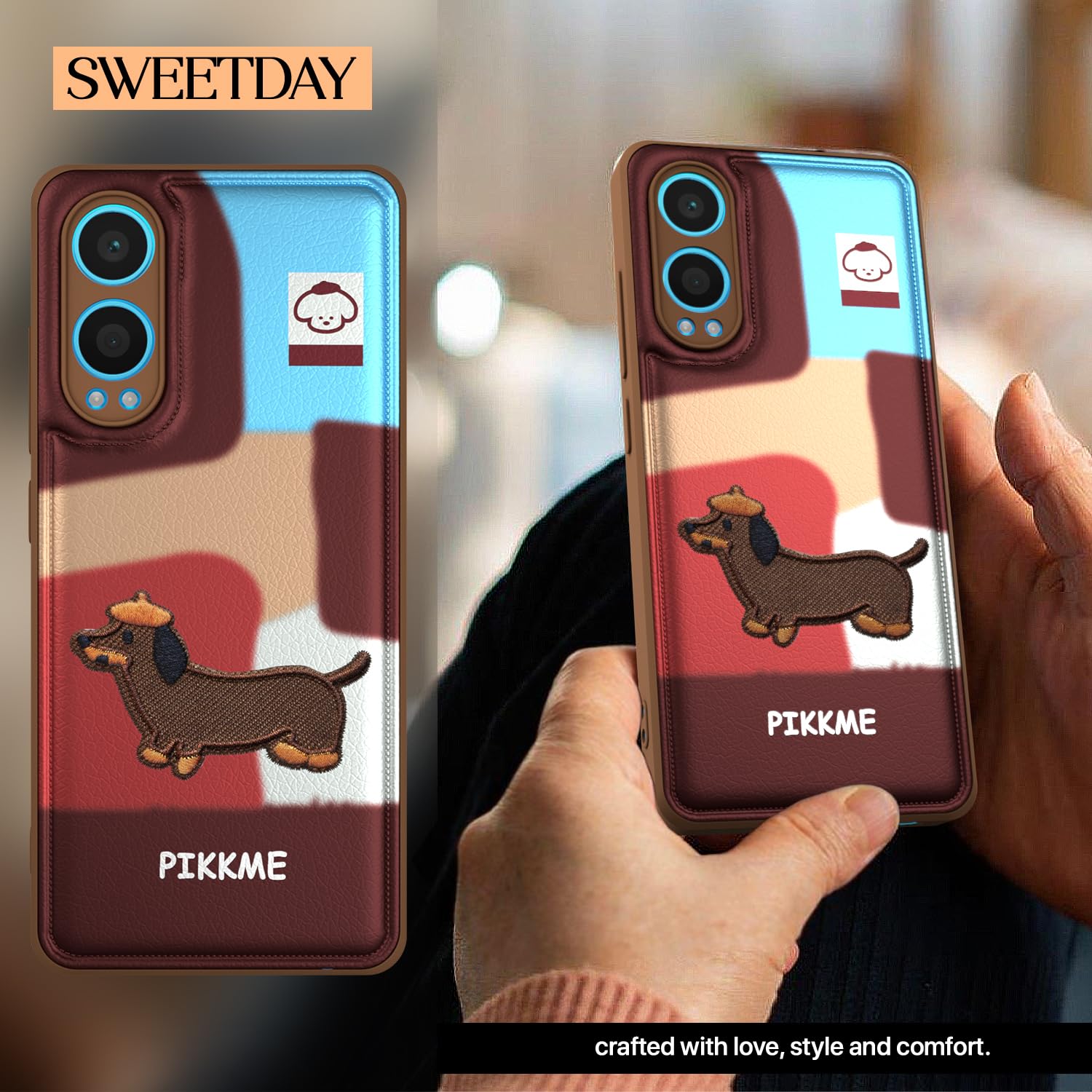 Pikkme OnePlus Nord Ce 4 Lite 5G Cute Girlish Dog Series Back Cover (Design3)