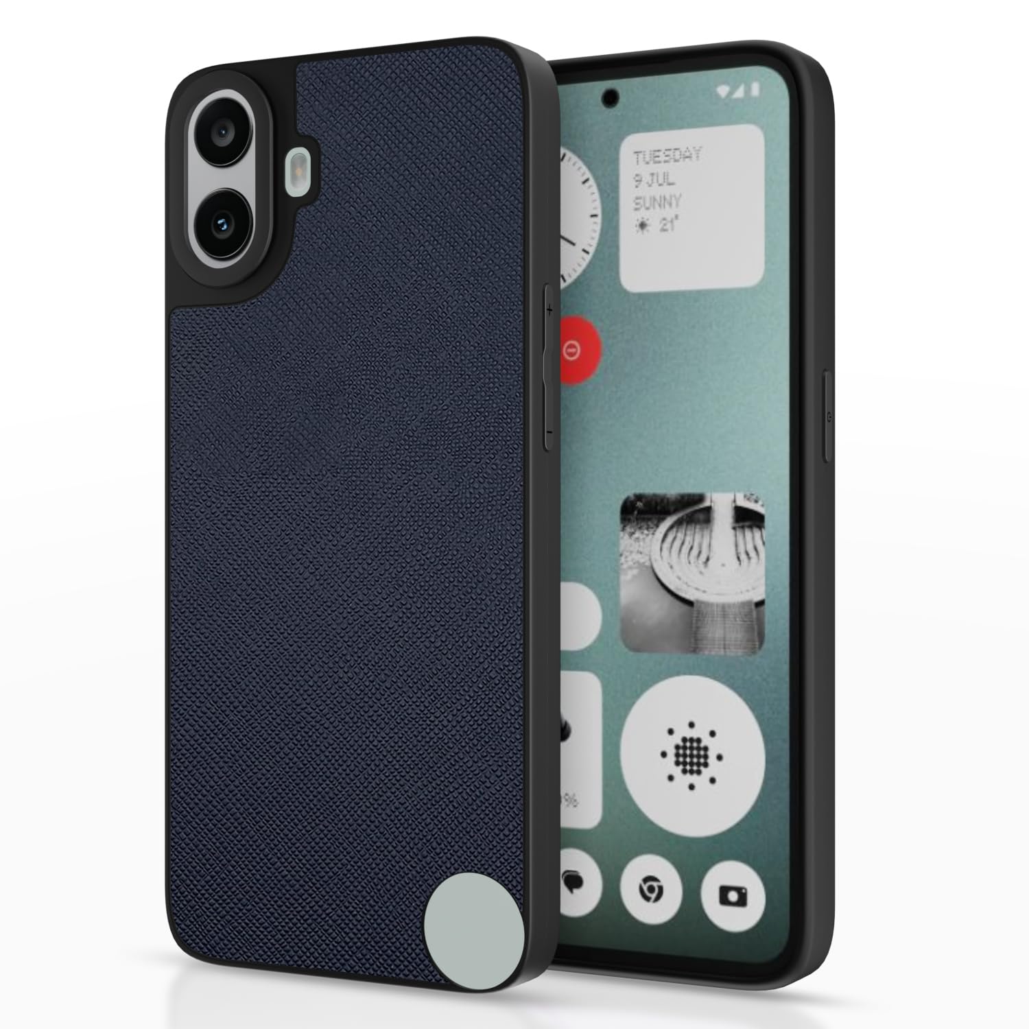 CMF Nothing Phone 1 Indian Leather Back Cover -Blue