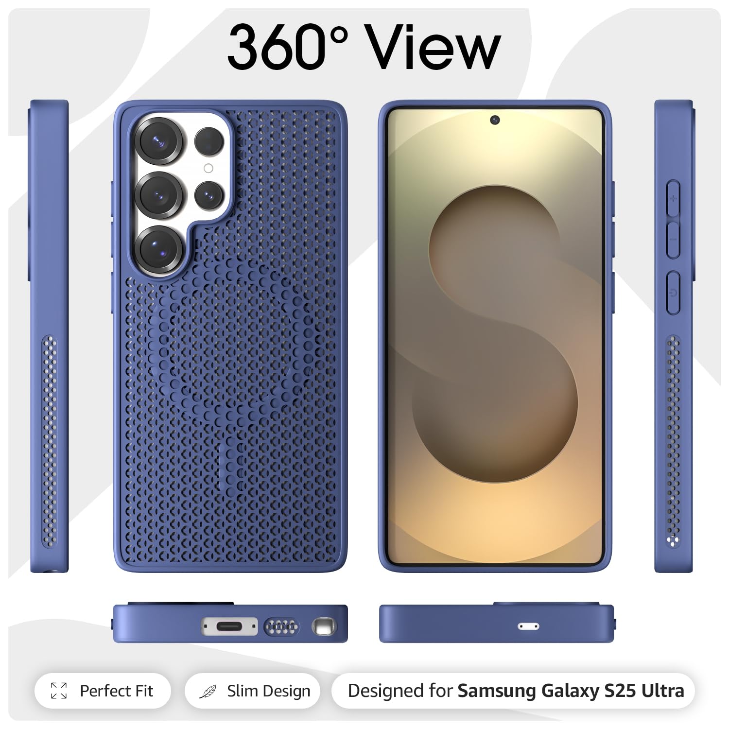 Pikkme Samsung S25 Ultra 5G blue back cover – photo 3