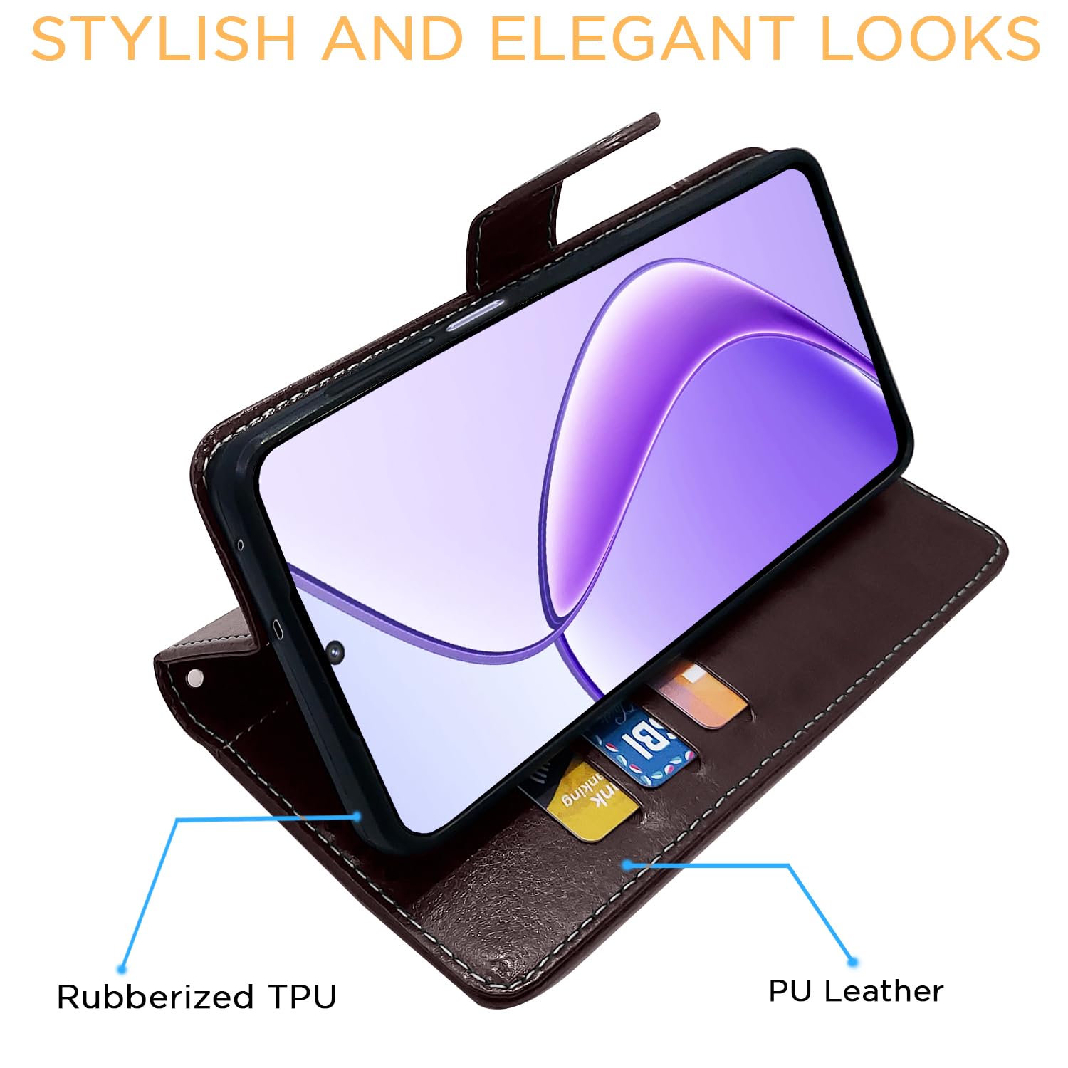Coffee Contrast wallet flip cover for Realme 12 5G – Pikkme – photo 5