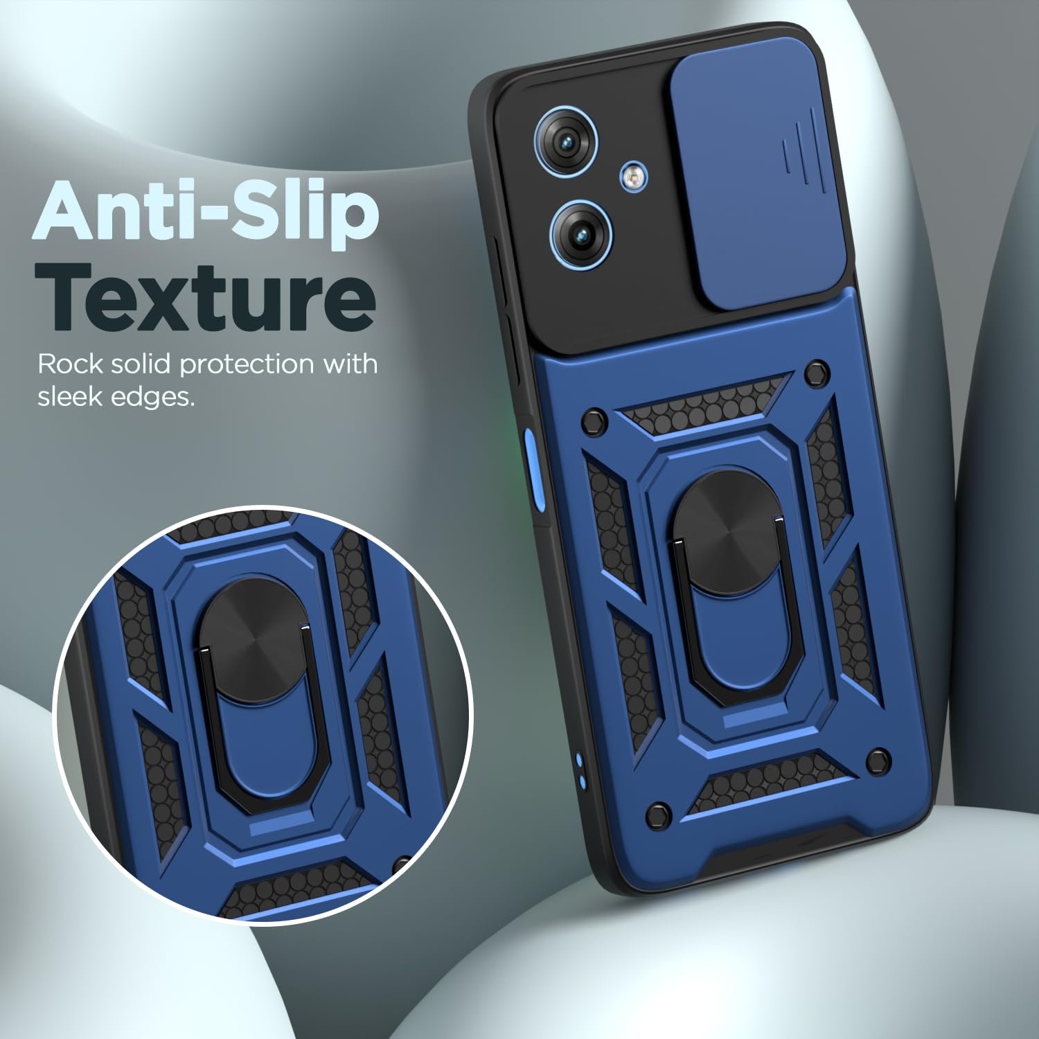 Pikkme blue D10 Camera Shield back cover for Moto G54 5G/G64 5G/360 – photo 7