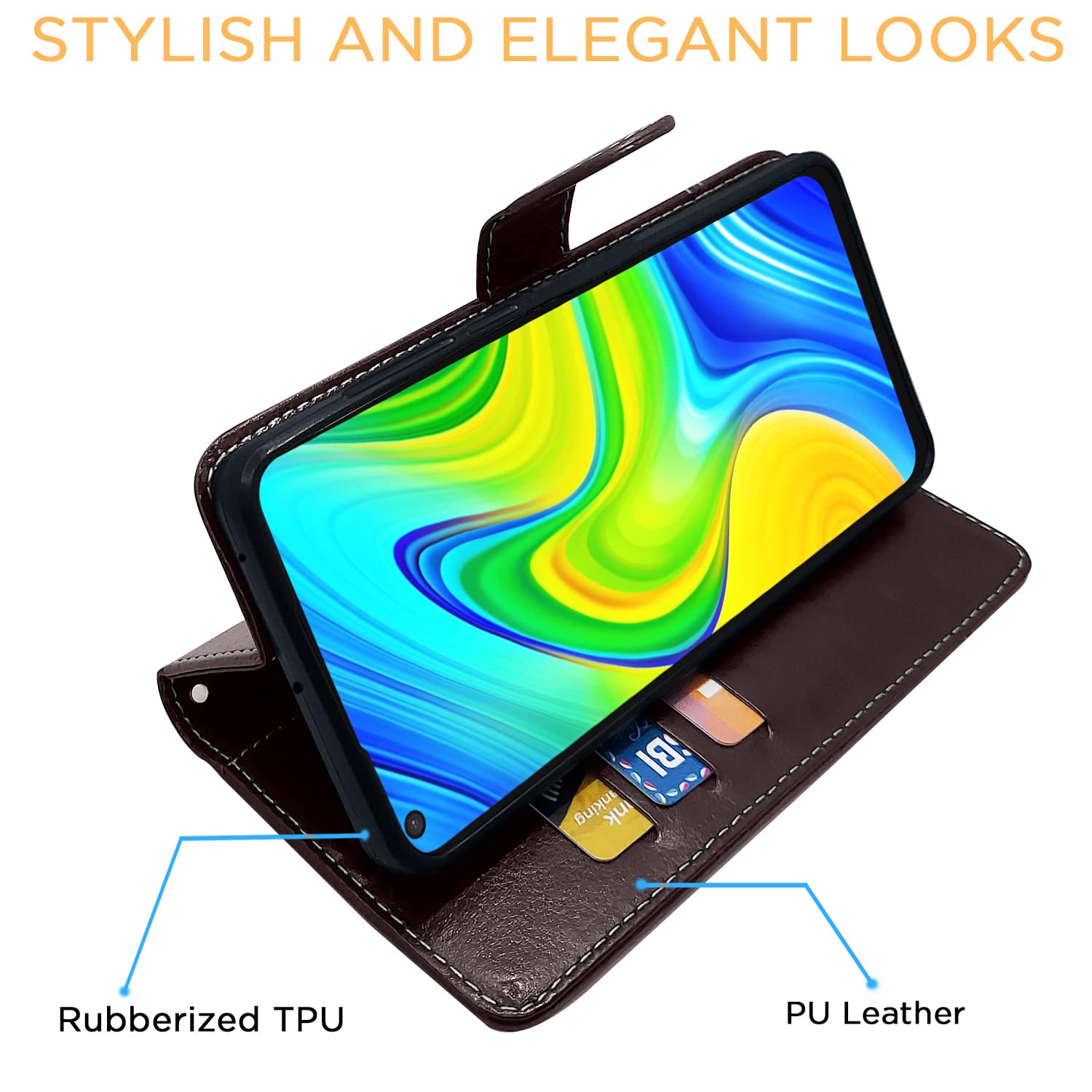 Coffee & brown flip cover for Redmi Note 9 – Pikkme – photo 6