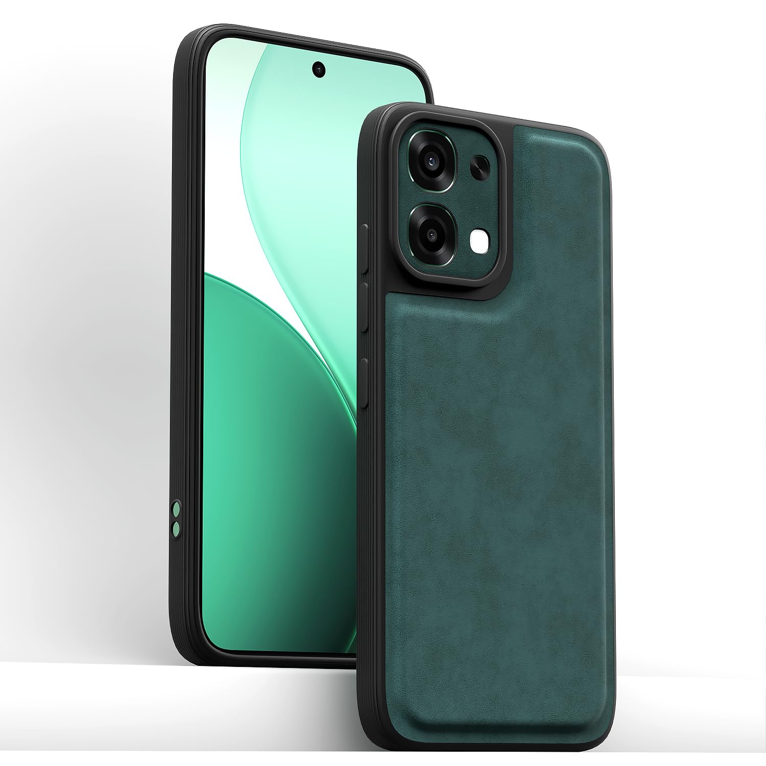 Oppo F31/F33 5G Leather mobile cover in green by Pikkme – photo 2