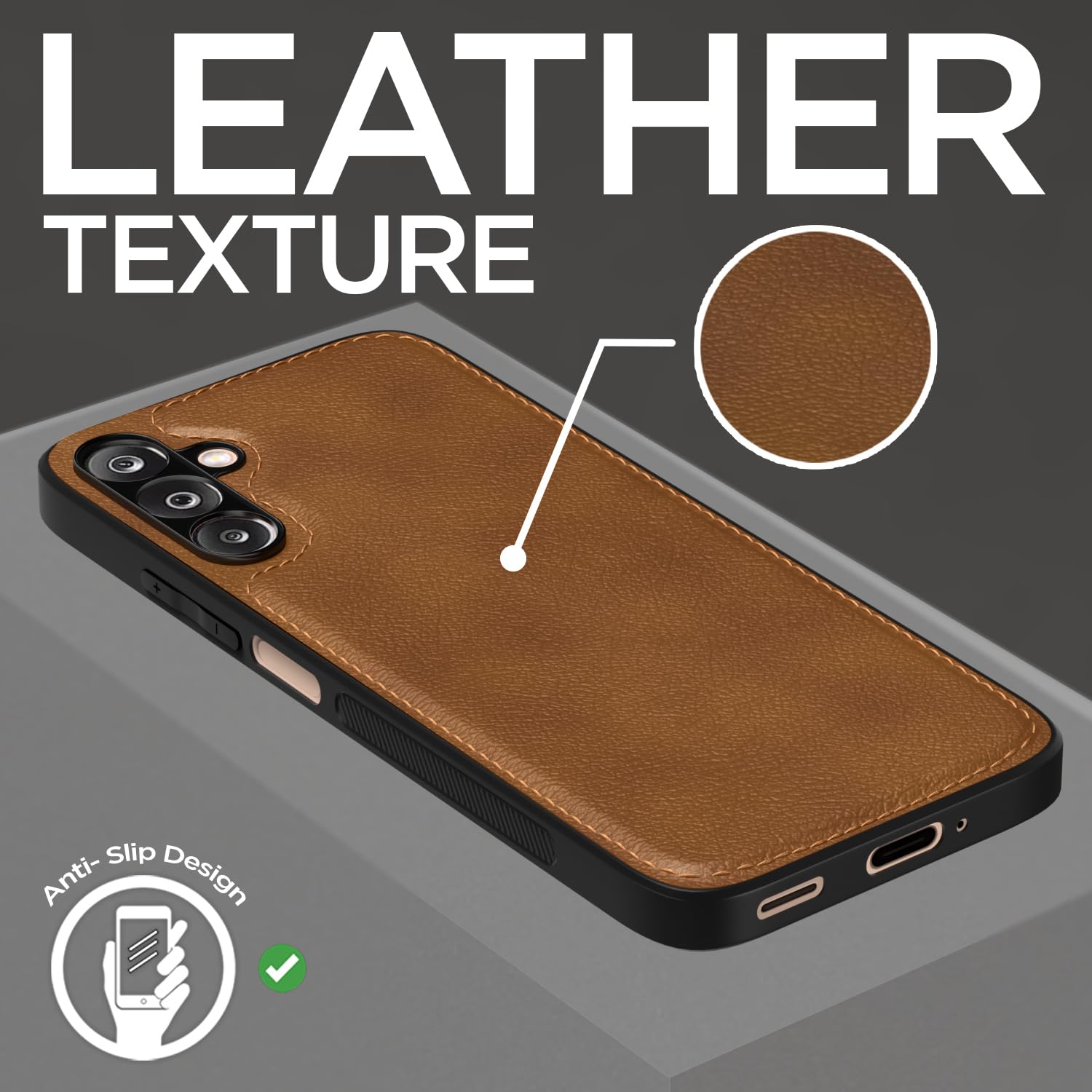 Samsung M36 5G phone cover in brown by Pikkme – photo 2