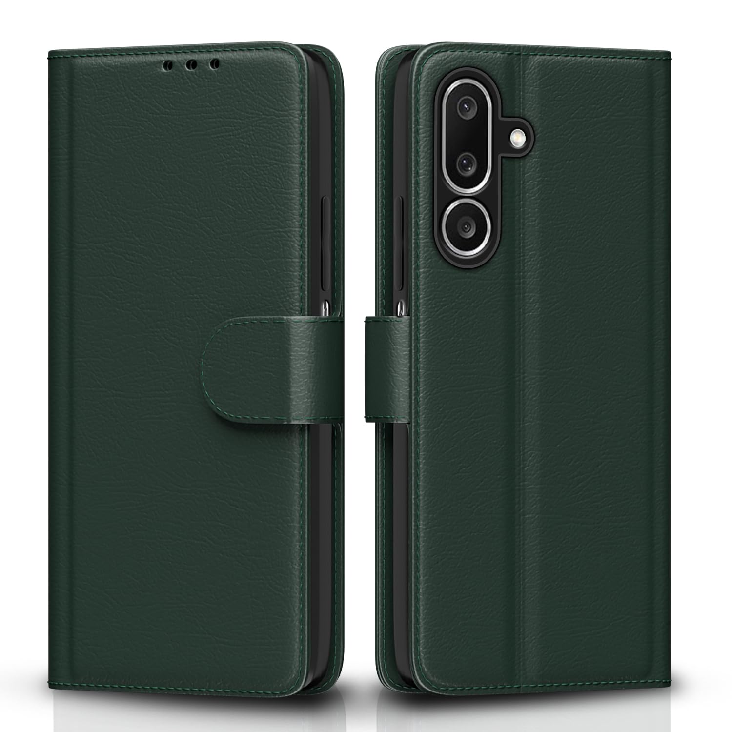 Samsung M36 5G Wallet flip case in green by Pikkme