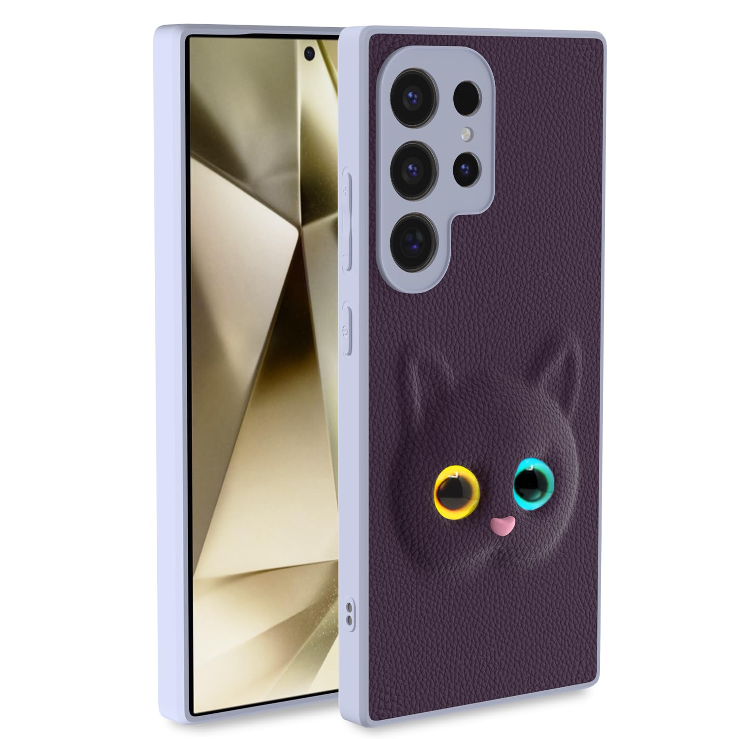 Pikkme Samsung Galaxy S25 Ultra 5G Kitty Back Cover - Purple