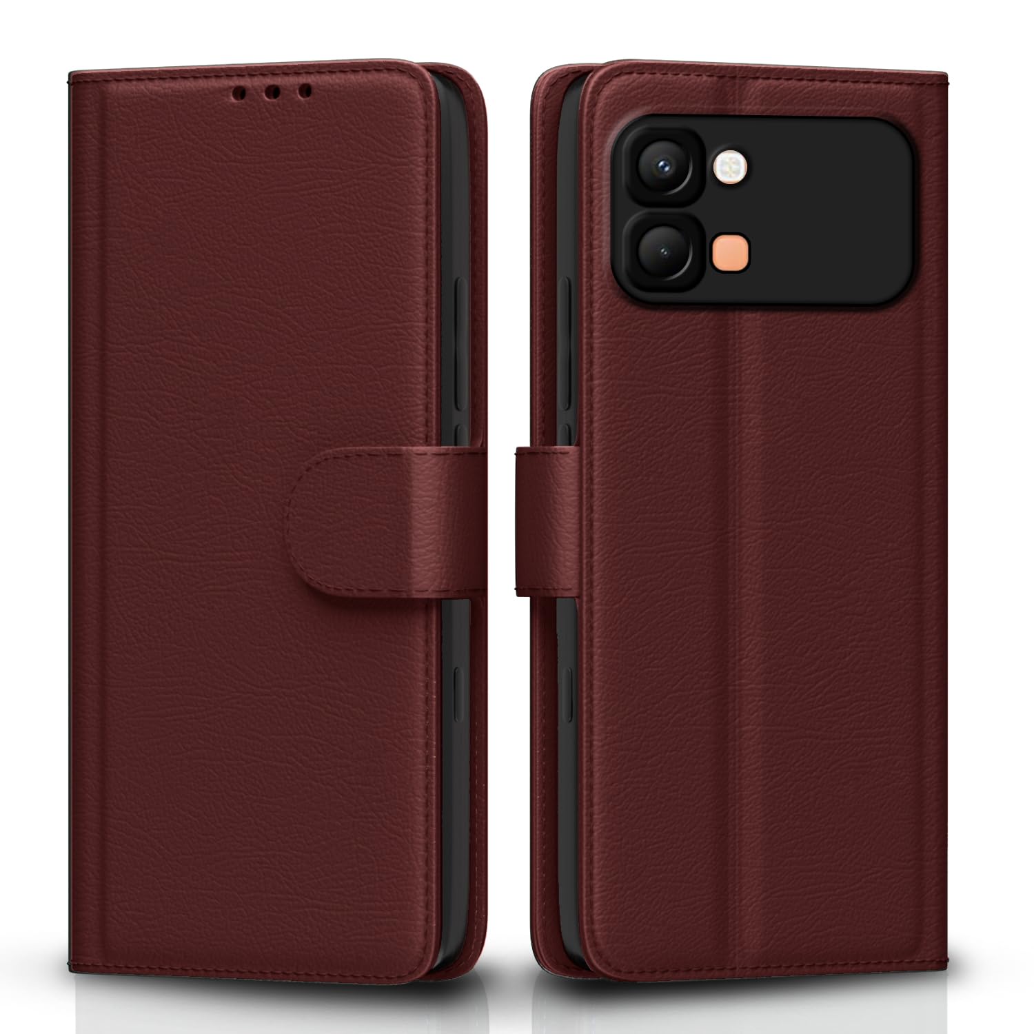 Brown Wallet flip case for Infinix Note Edge 5G – Pikkme