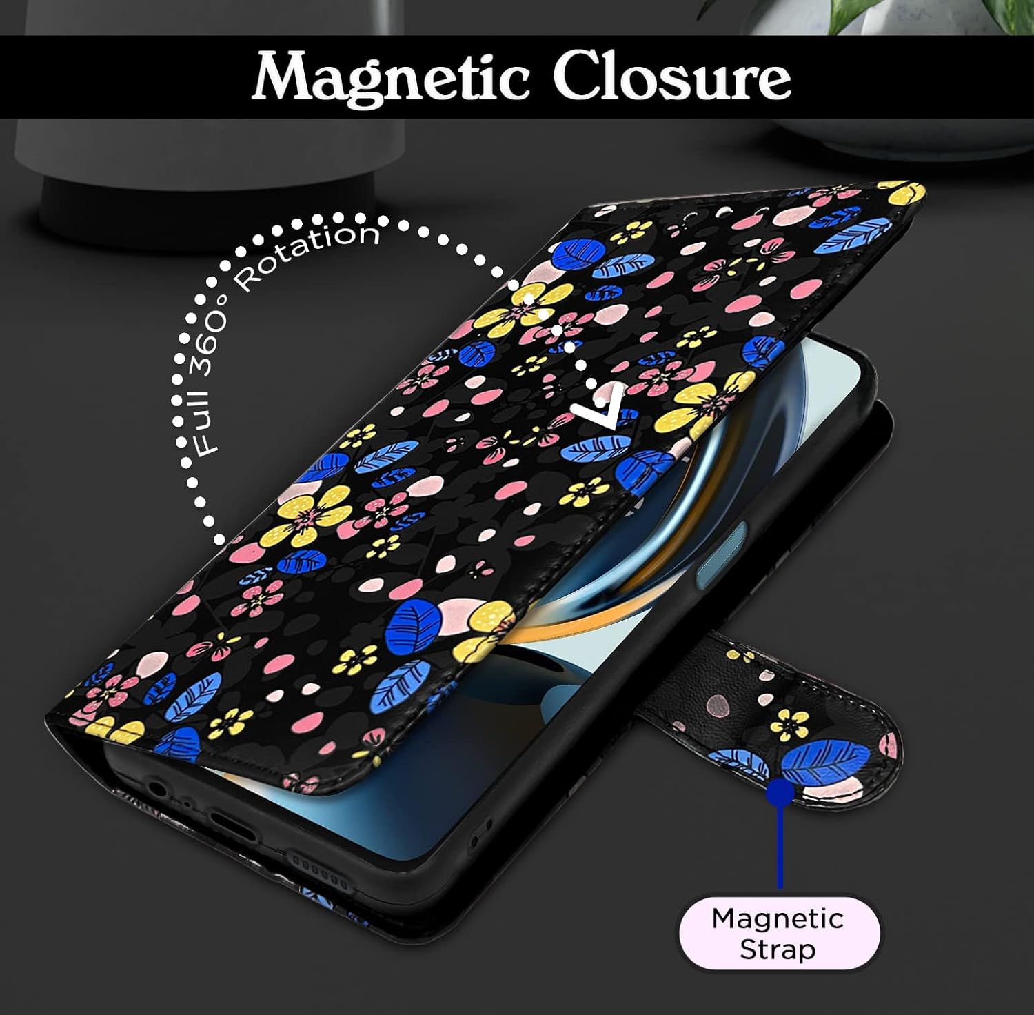 Pikkme black mobile flip cover for OnePlus Nord CE 3 Lite 5G – photo 3