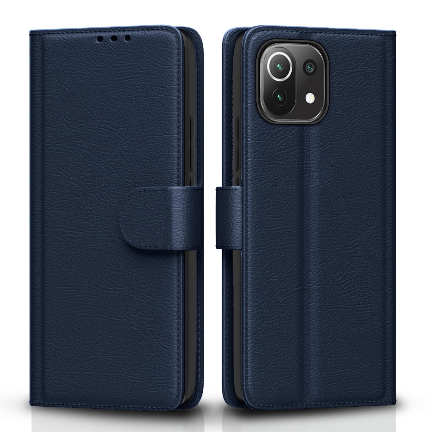 Mi 11 Lite Wallet flip cover in blue by Pikkme