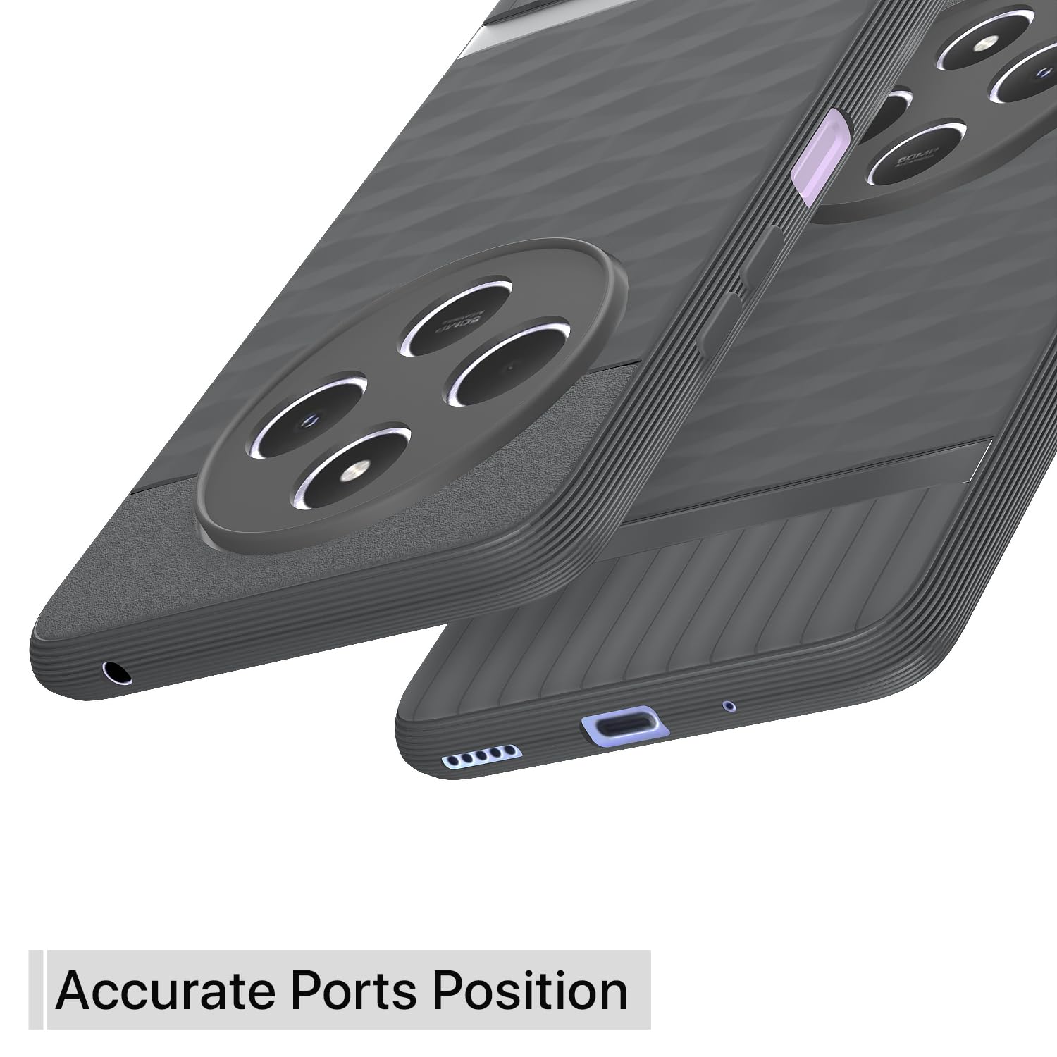 Pikkme Redmi 14c 5G / Redmi A4 5G / Poco C75 5G  Gencase Back Cover (Grey)