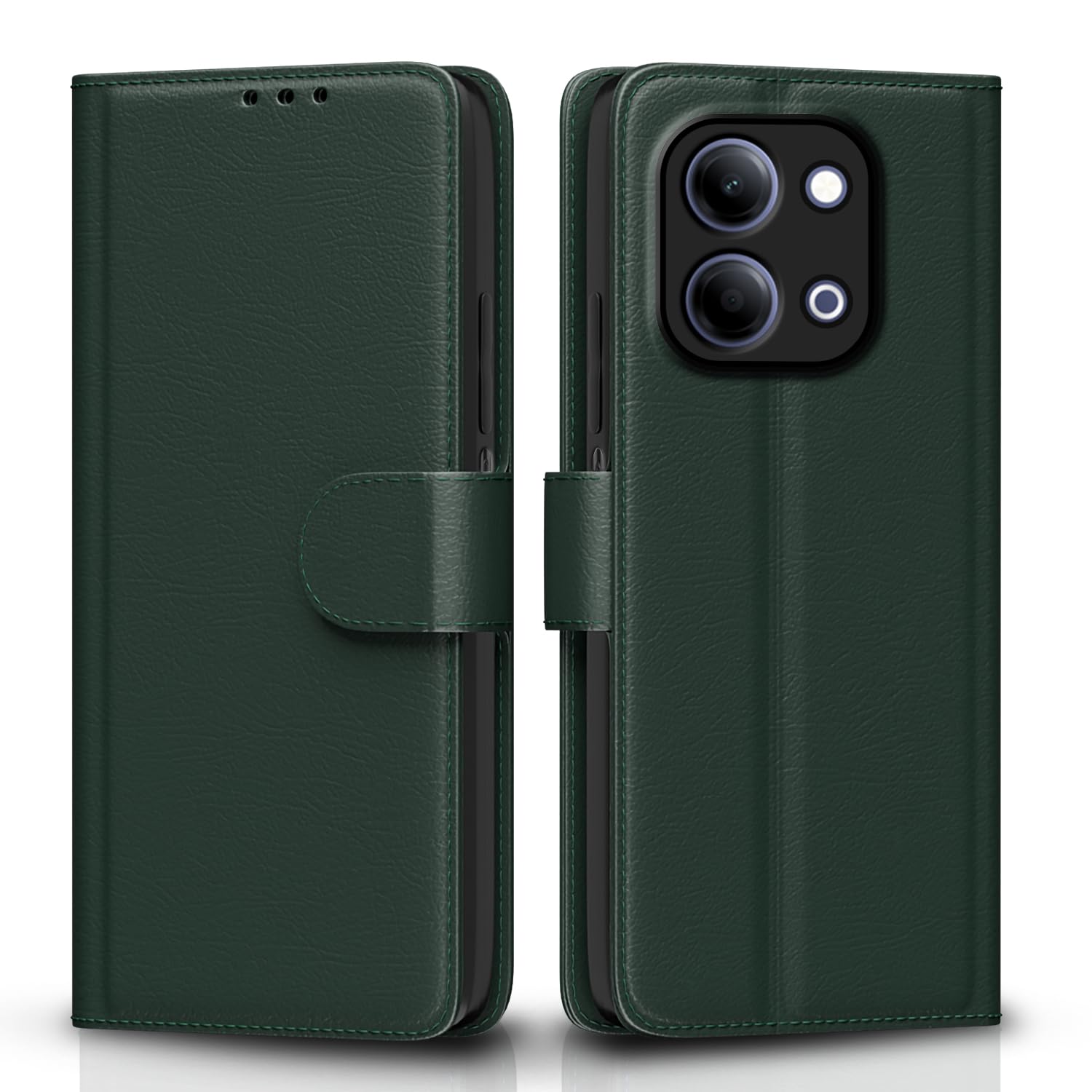 Pikkme green flip cover for Vivo Y11/T5 Lite 5G