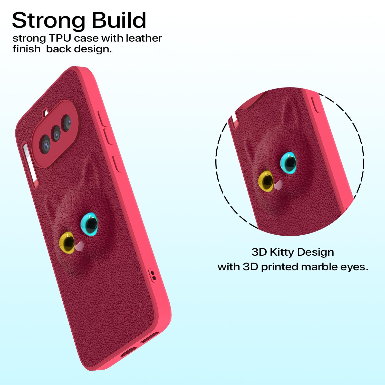 Pikkme Nothing Phone 4a 5G Kitty pink phone cover – photo 2