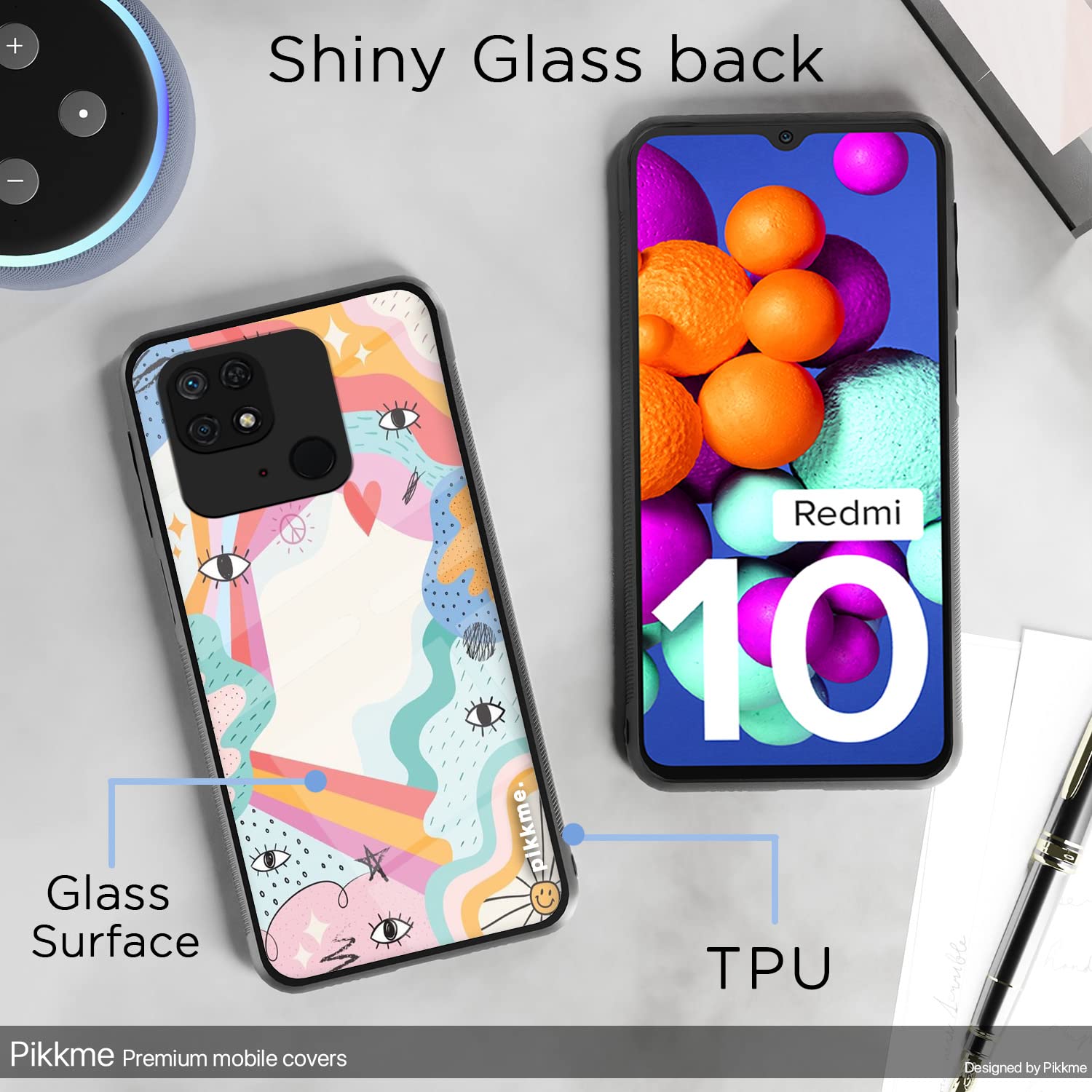 Pikkme Redmi 10/10 Power Hybrid mobile back cover – photo 3