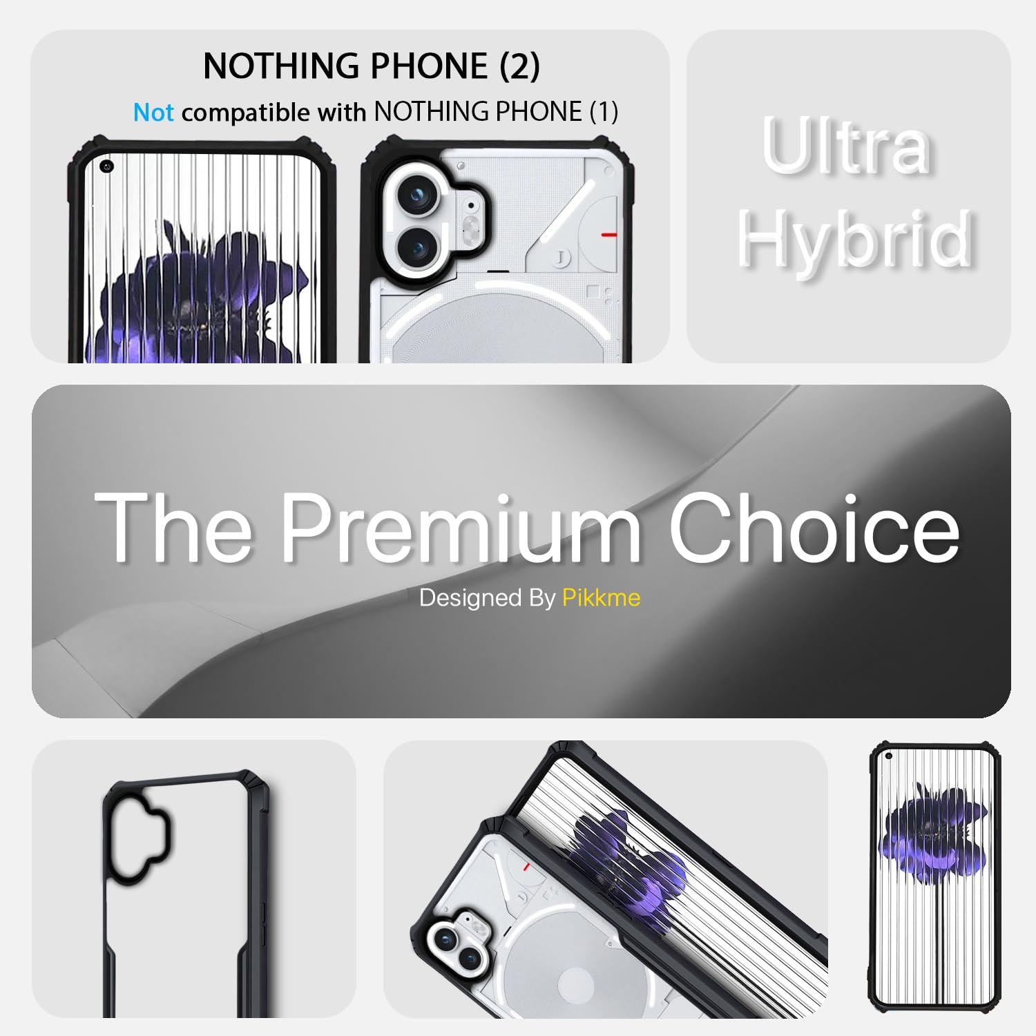 Pikkme black mobile cover for Nothing Phone 2 – photo 2