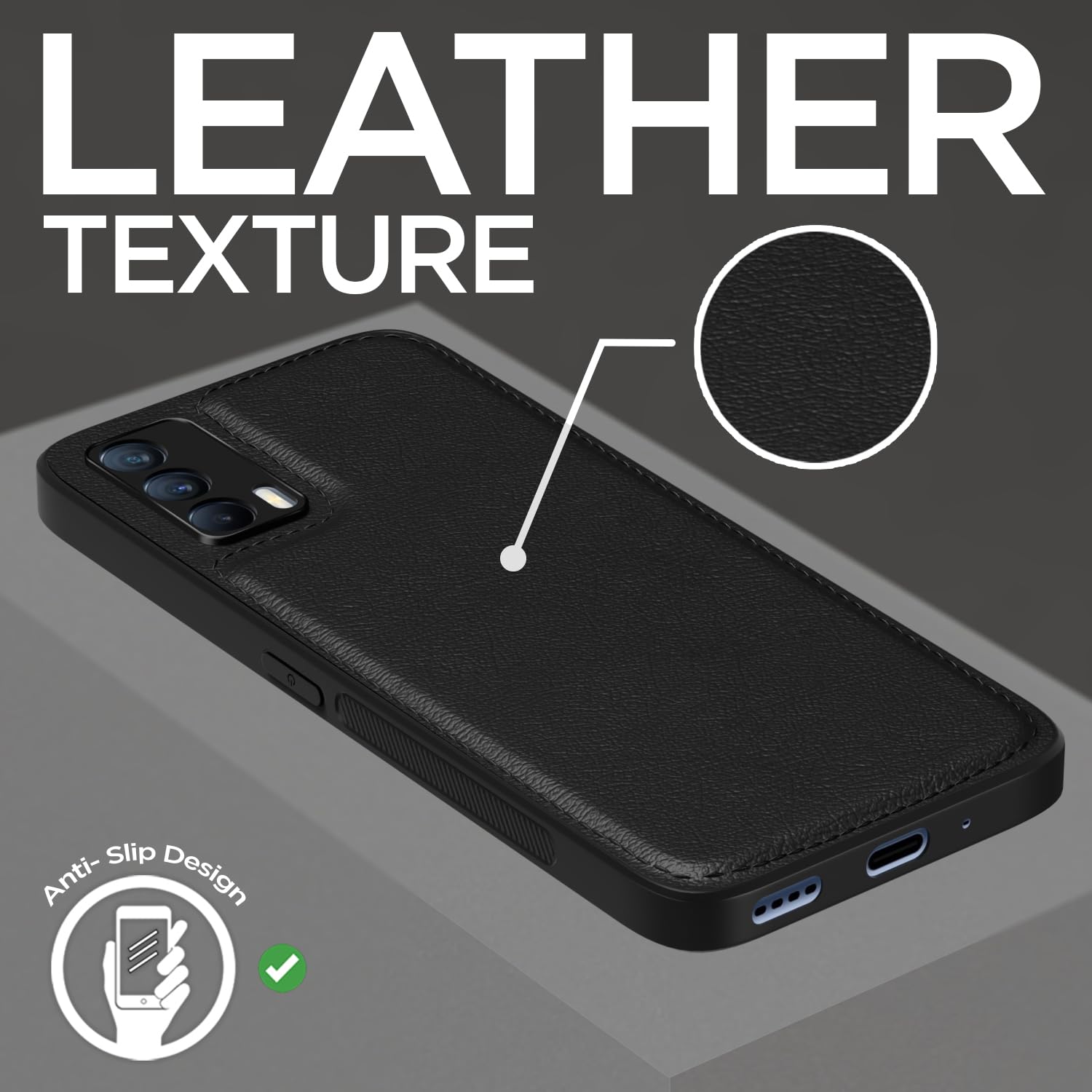 Realme X7 5G mobile cover in black by Pikkme – photo 7