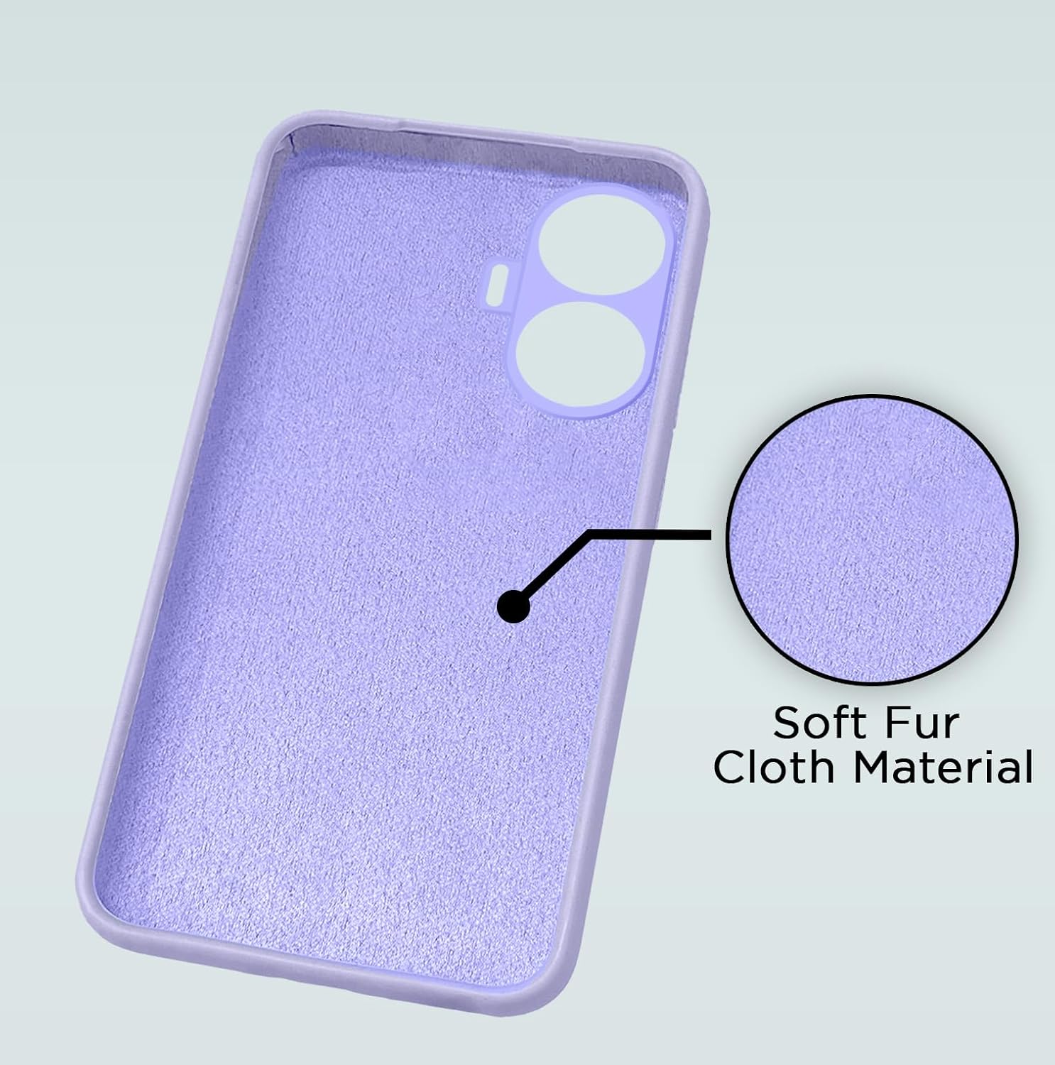 Pikkme Realme C55 / Narzo N55 Liquid Silicone Back Cover | Purple
