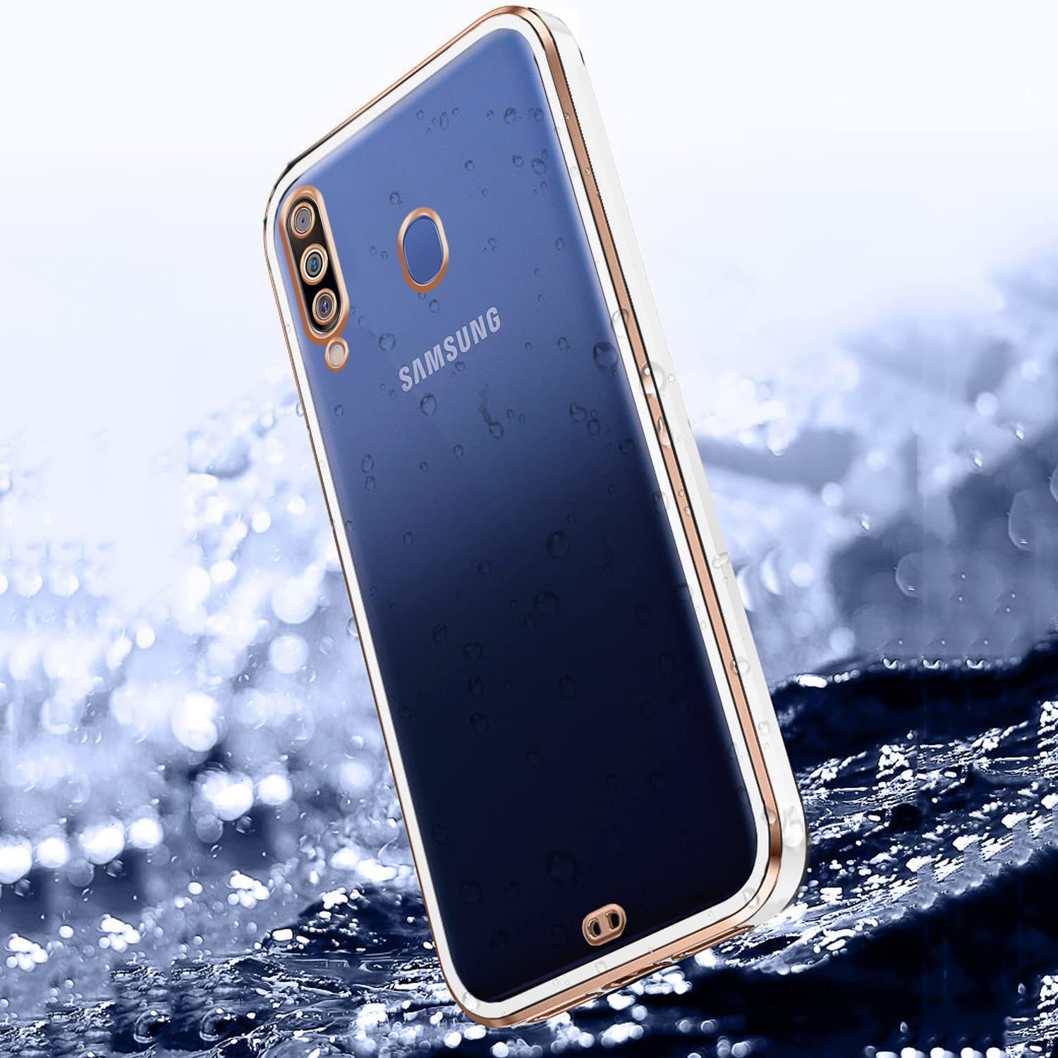 White Chrome mobile back cover for Samsung M30 – Pikkme – photo 2