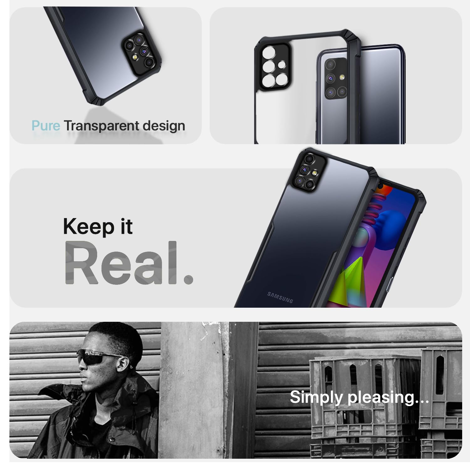 Samsung M51 back cover in black by Pikkme – photo 4