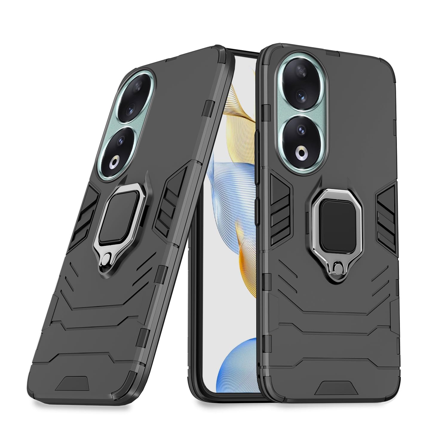 Honor 90 5G D5 Tough Armor Back Cover - Black