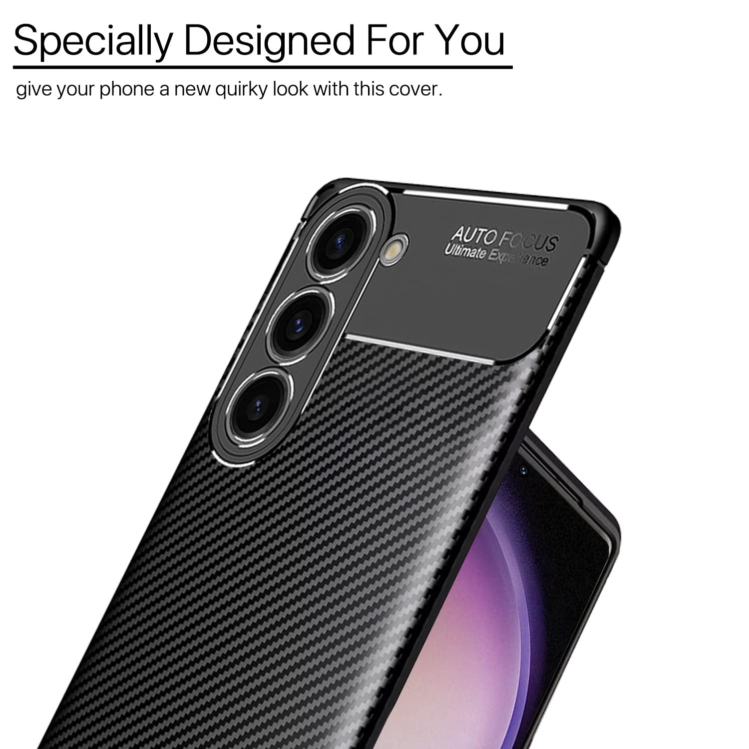 Black Carbon back cover for Samsung S23 5G – Pikkme – photo 6