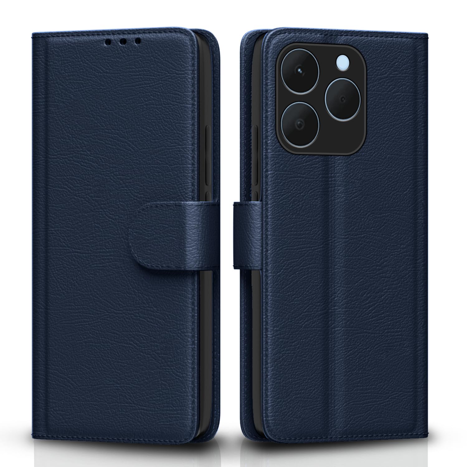 Pikkme blue Wallet flip case for Realme 15T/Narzo 90 5G