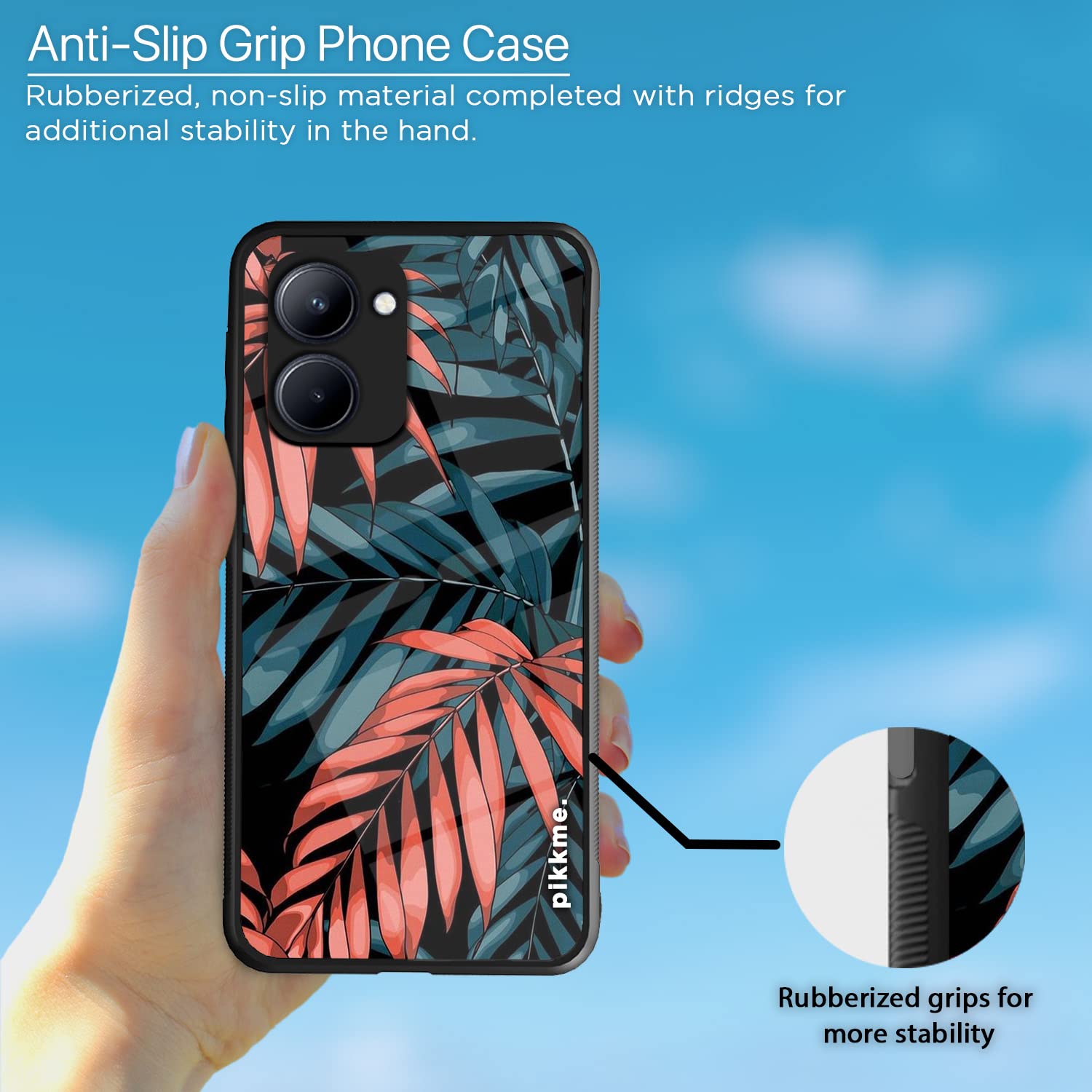 Pikkme Realme C33 Flower mobile back cover – photo 5
