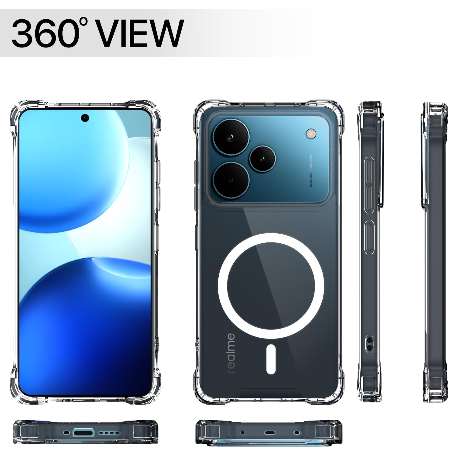 Pikkme Realme P4 Pro 5G MagSafe transparent mag-safe mobile cover – photo 7