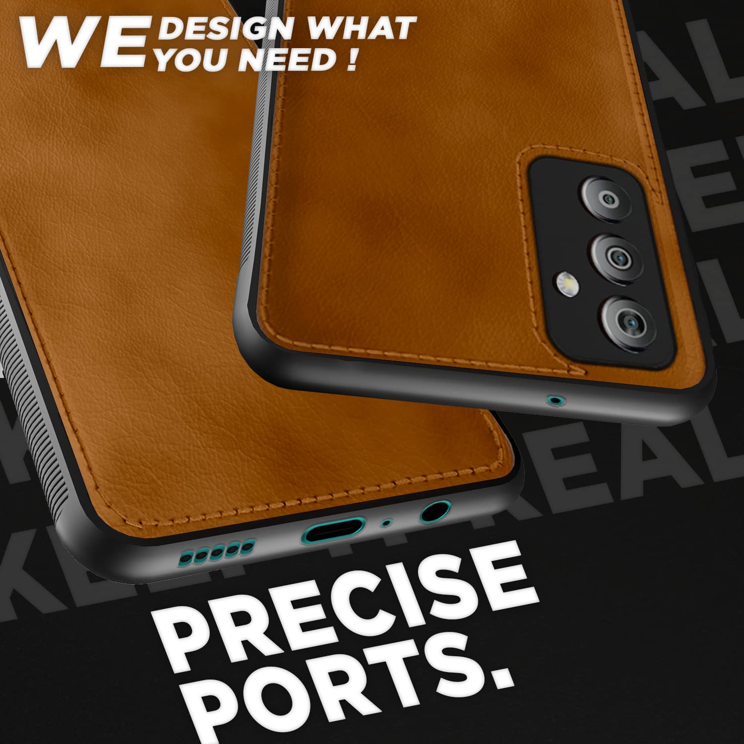 Pikkme Samsung Galaxy F23 5G Leatherback Back Case | Brown