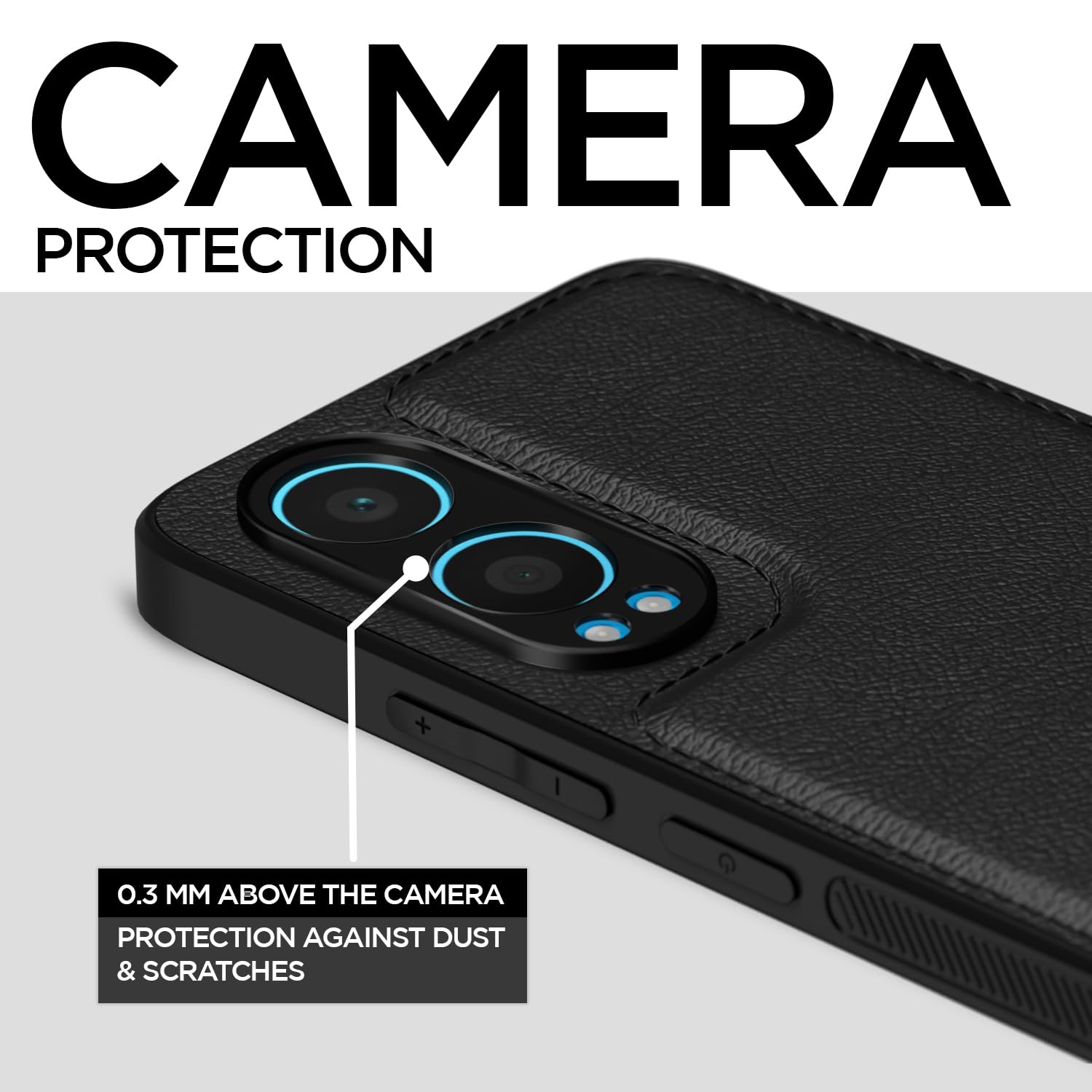 OnePlus Nord CE 4 Lite 5G Leather back cover in black by Pikkme – photo 3