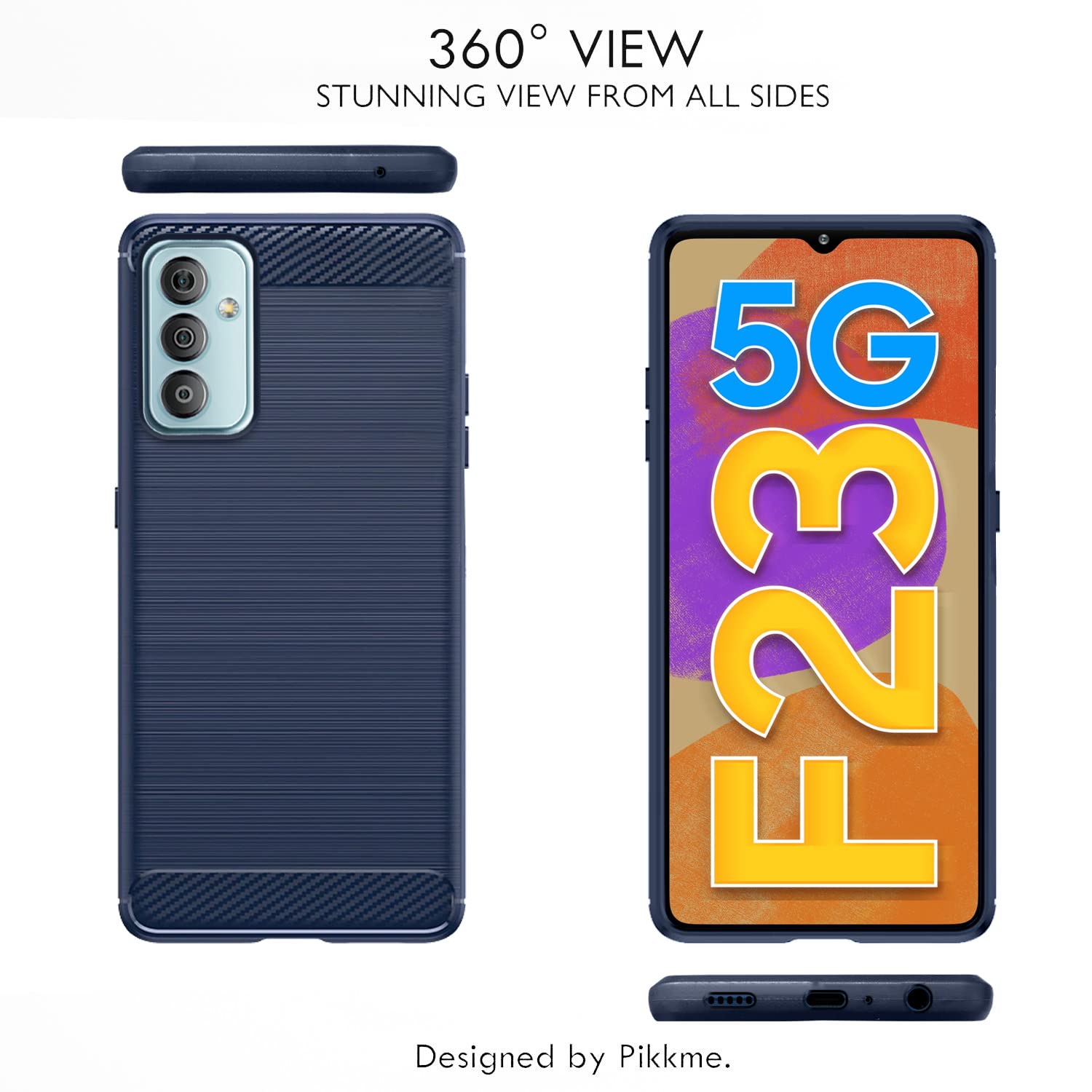 Pikkme Samsung F23 5G blue mobile back cover – photo 3