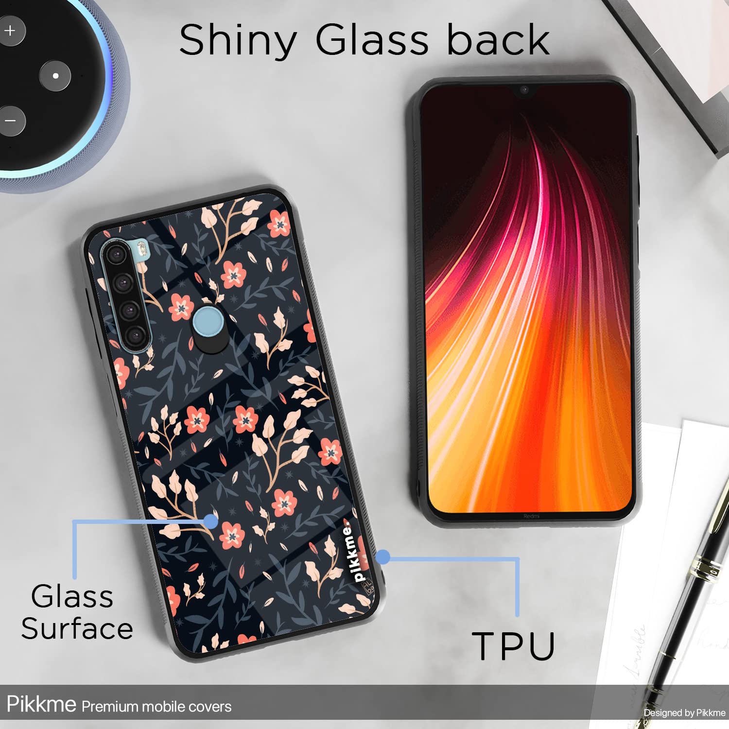 Redmi Note 8 Flower mobile back cover by Pikkme – photo 3
