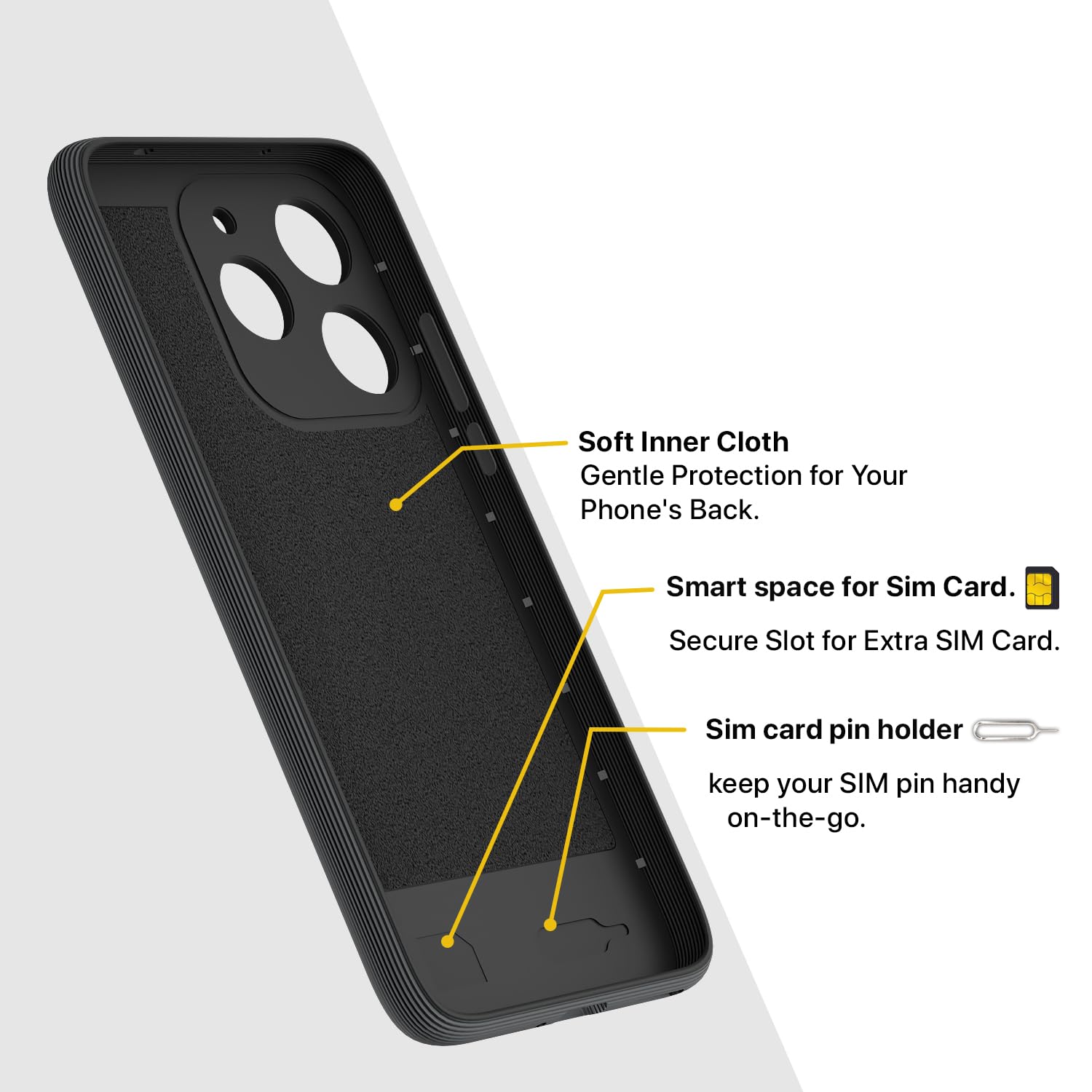 Pikkme grey mobile cover for Realme 15T/Narzo 90 5G – photo 6