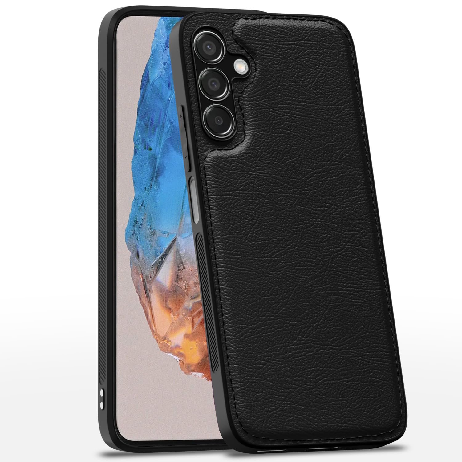 Pikkme Samsung M35 5G black mobile back cover