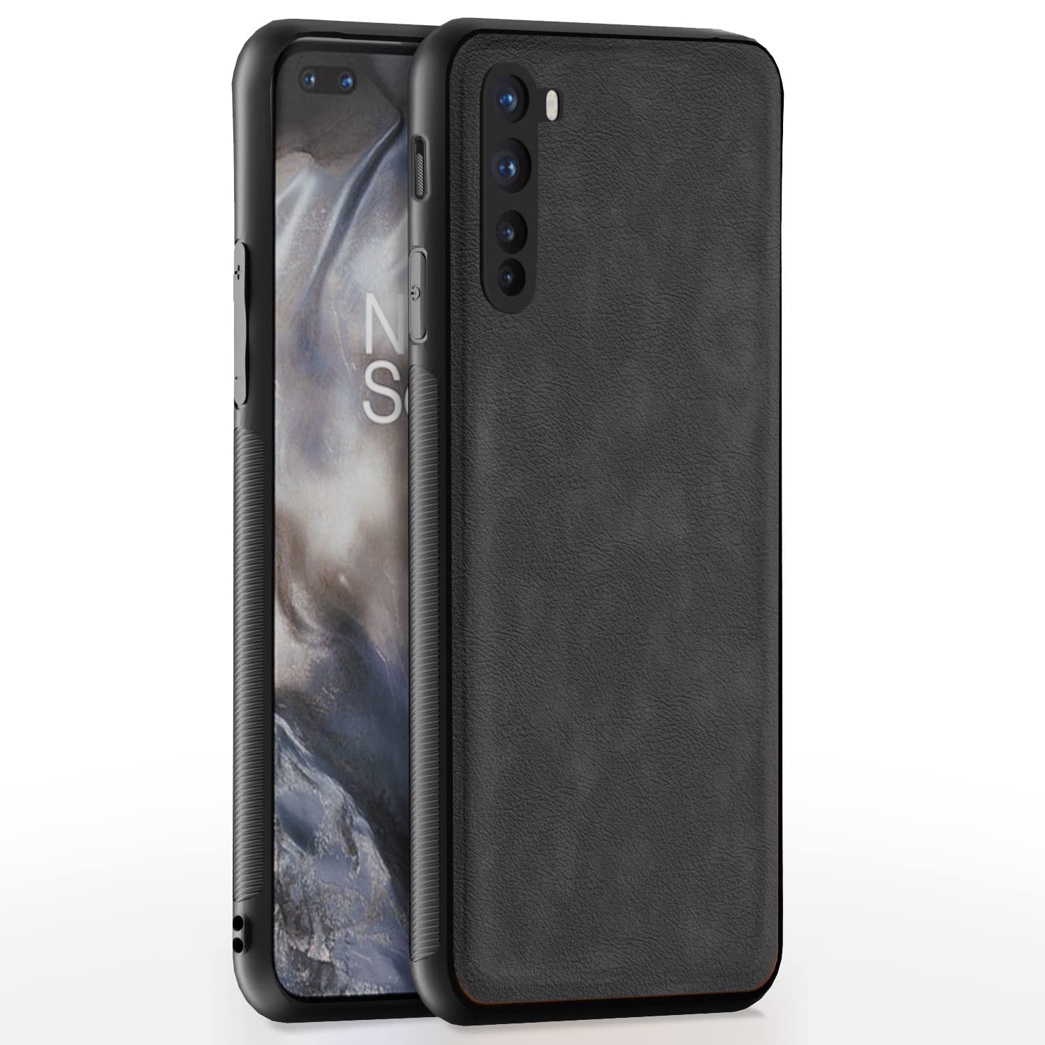 OnePlus Nord (2020) Leather phone cover in grey by Pikkme