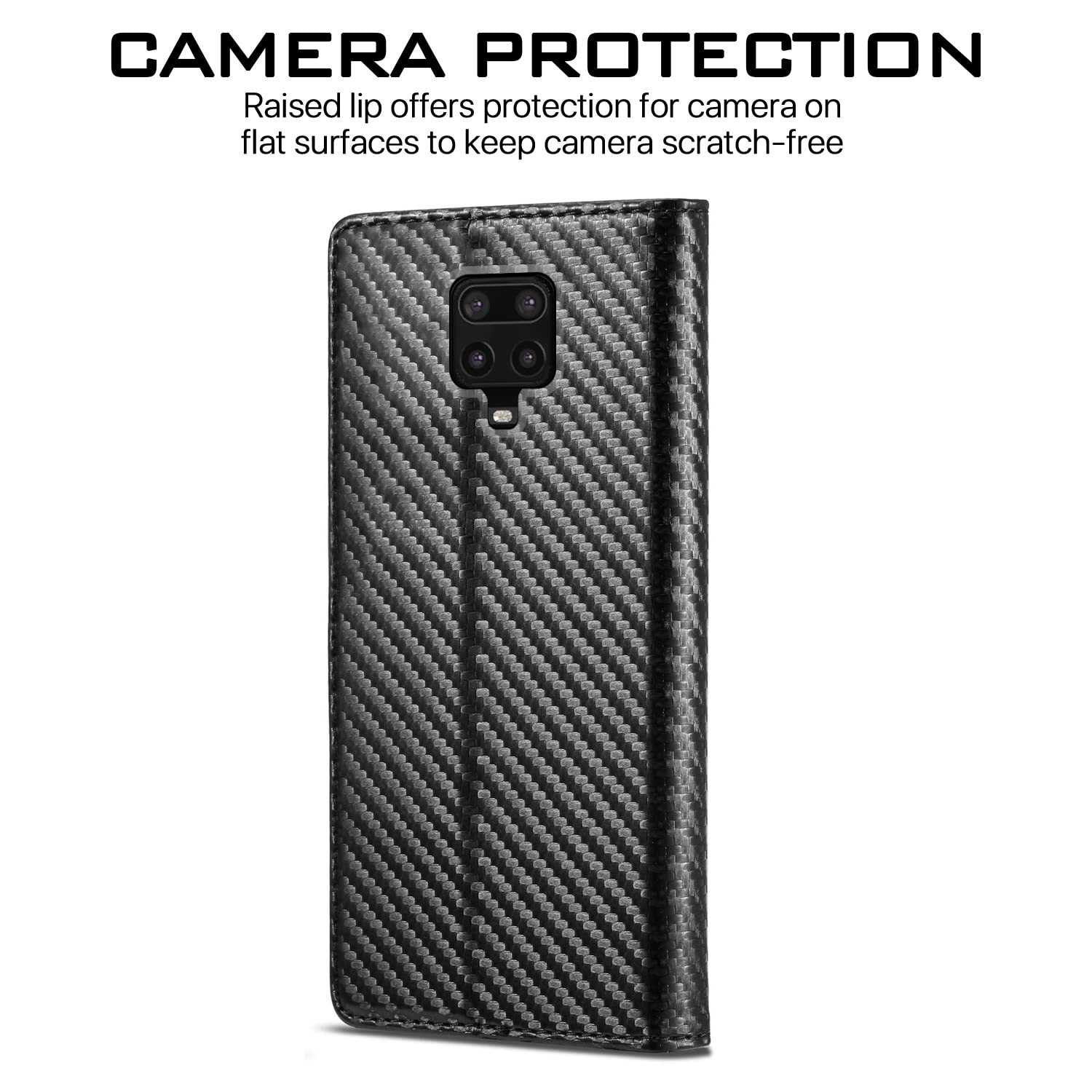 Black flip cover for Redmi Note 9 Pro/Note 9 Pro Max/Poco M2 Pro/Note 10 Lite – Pikkme – photo 4