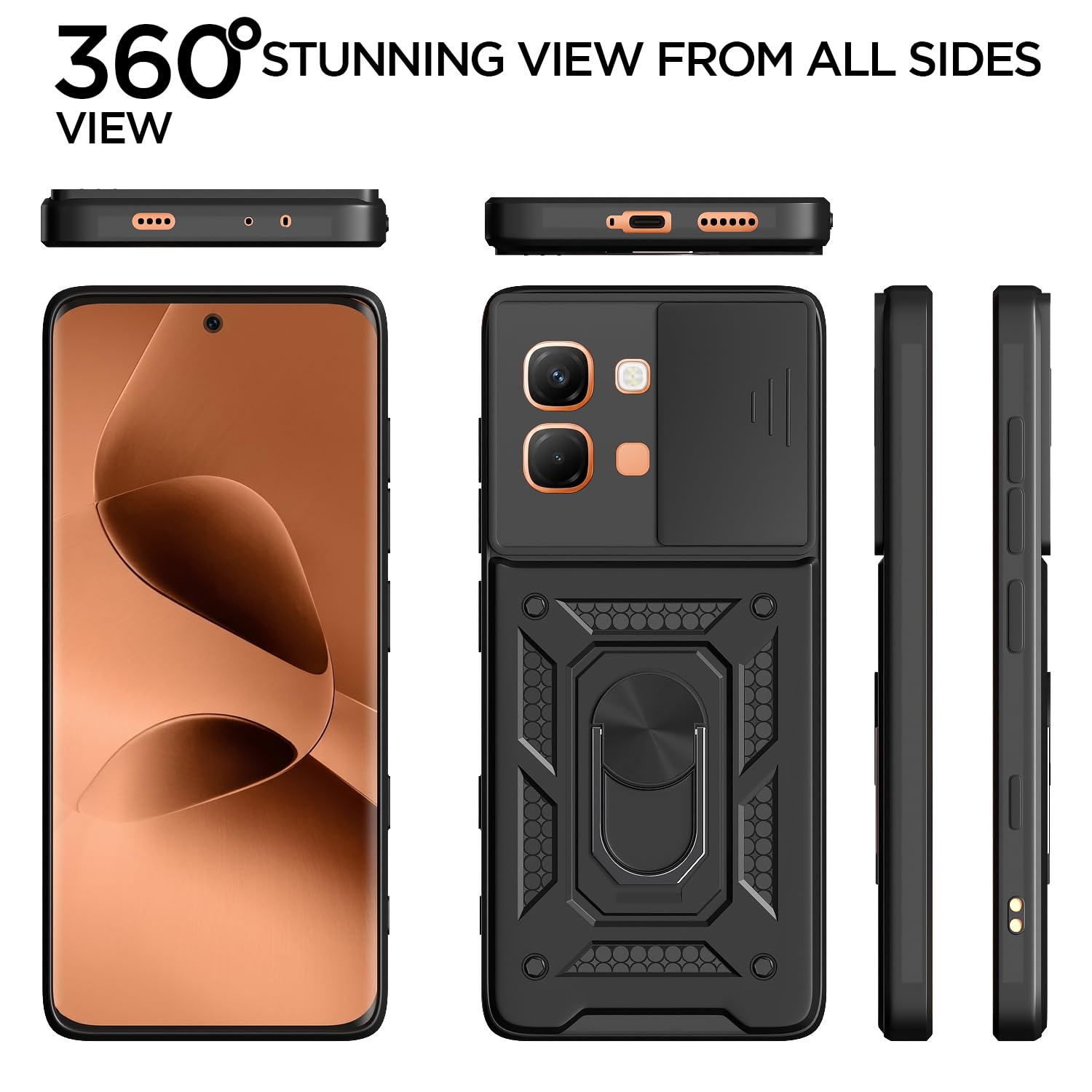 Infinix Note Edge 5G/360 D10 Camera Shield mobile cover in black by Pikkme – photo 5