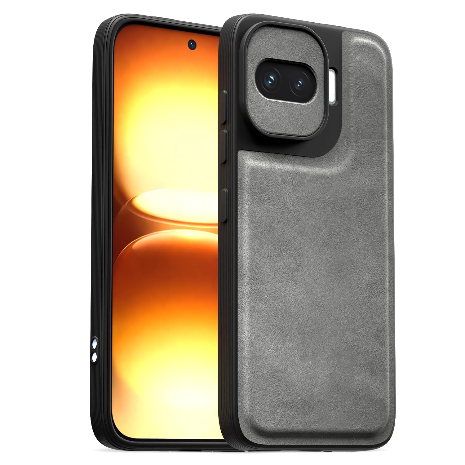 iQOO 15R 5G Leather mobile cover in grey by Pikkme