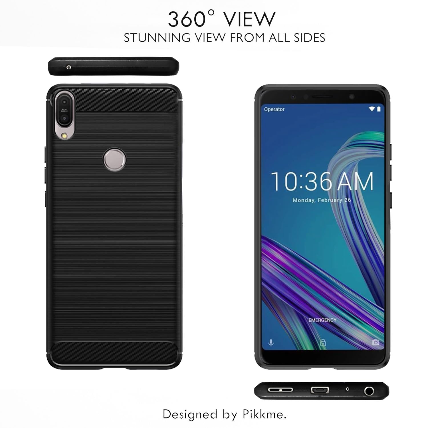 Black mobile back cover for Asus – Pikkme – photo 3