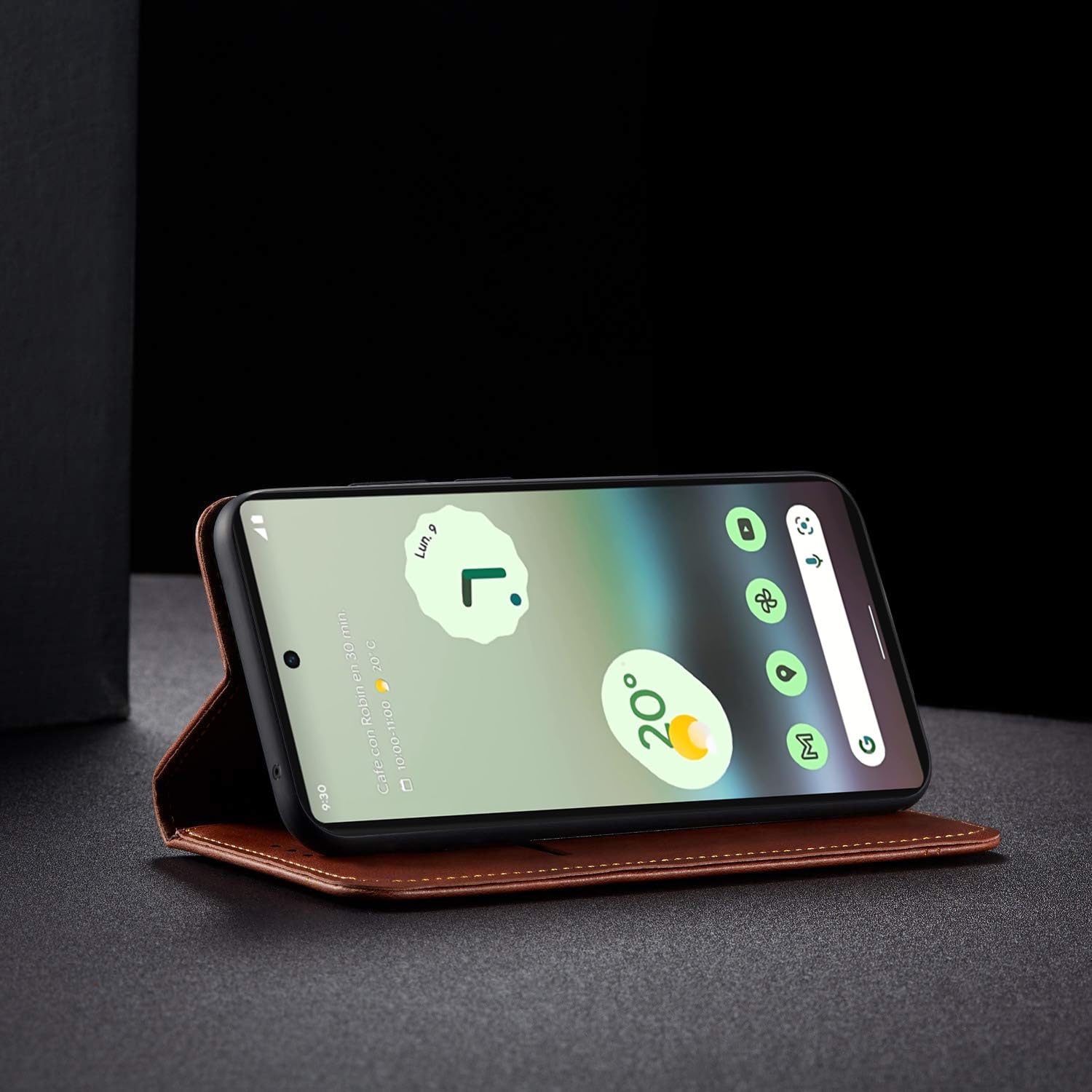 Brown wallet flip cover for Google Pixel 6A – Pikkme – photo 5