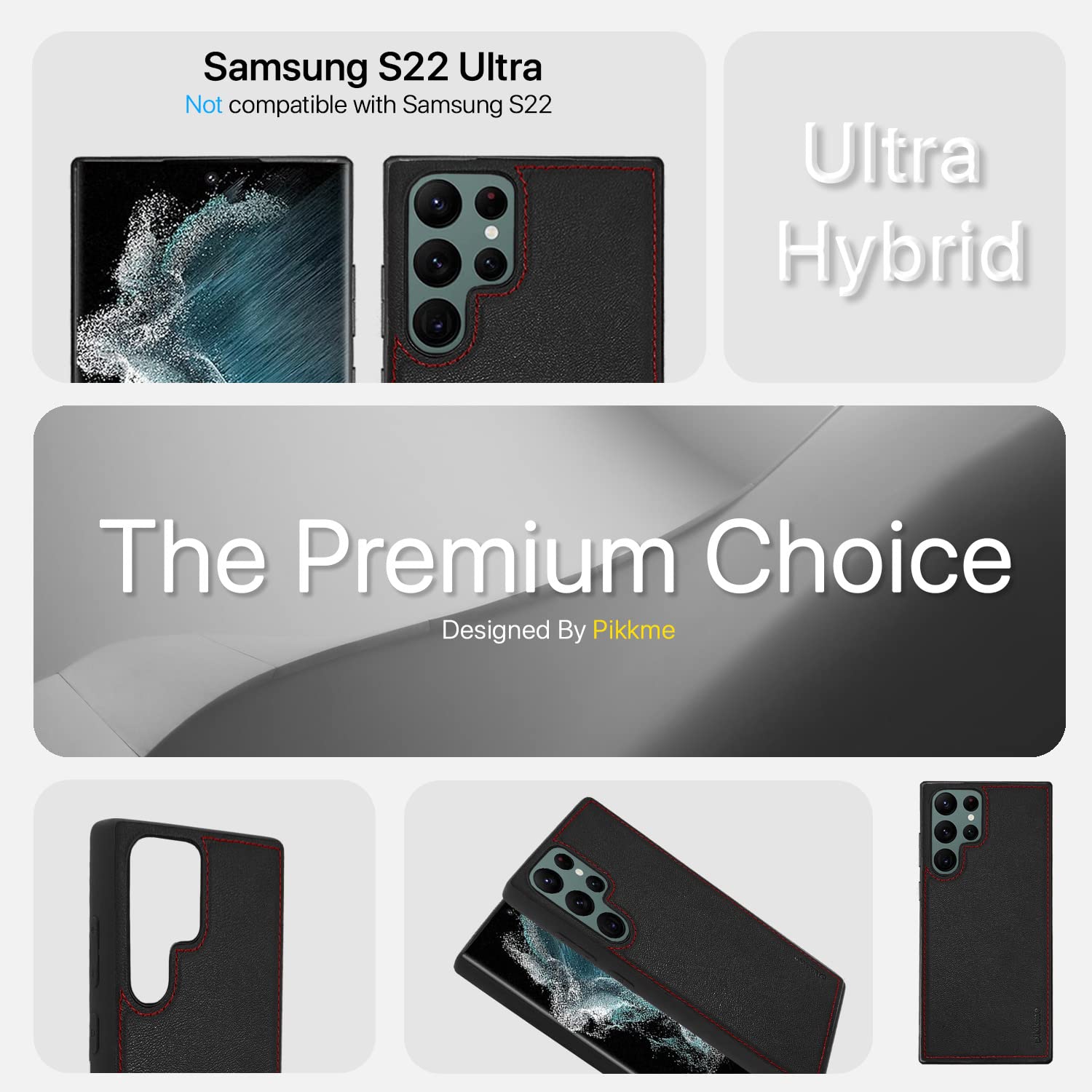 Black phone cover for Samsung S22 Ultra – Pikkme – photo 2