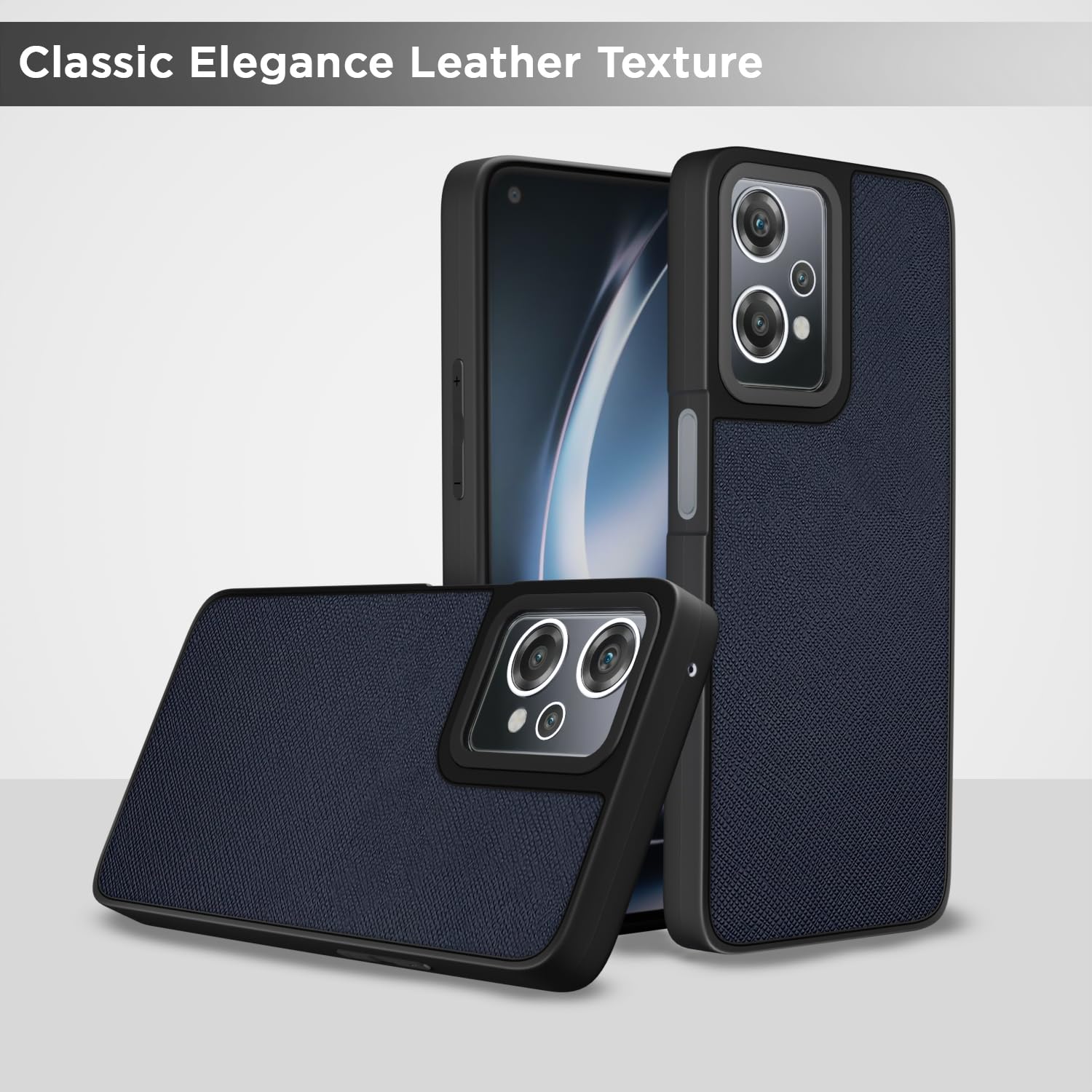 Pikkme OnePlus Nord CE 2 Lite 5G Indian Leather Back Cover (Blue)