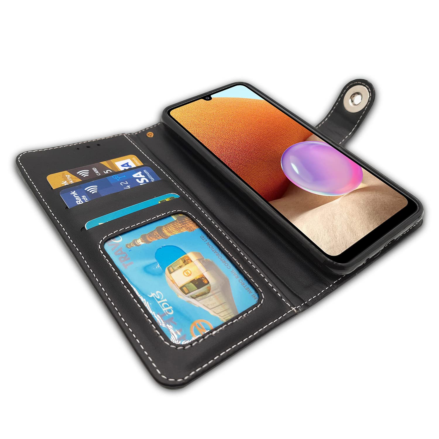 Pikkme Samsung A32 grey wallet flip cover – photo 3