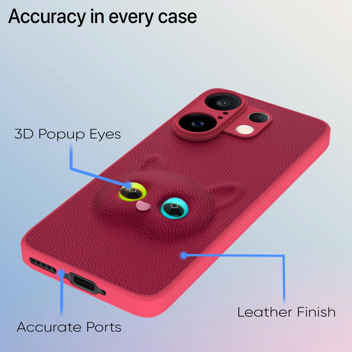 Pikkme Vivo X200 FE 5G Cat pink phone cover – photo 4