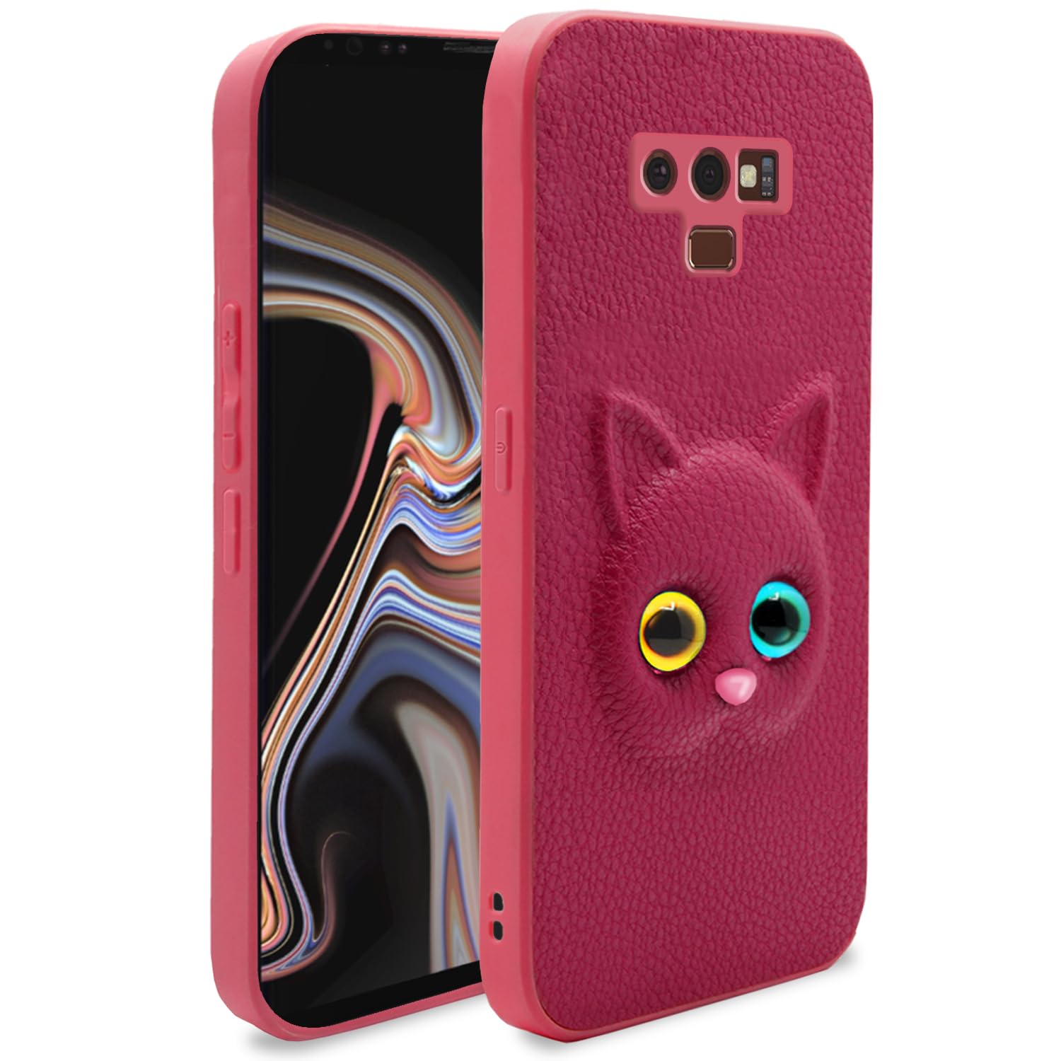 Pikkme pink Cat mobile back cover for Samsung Note 9