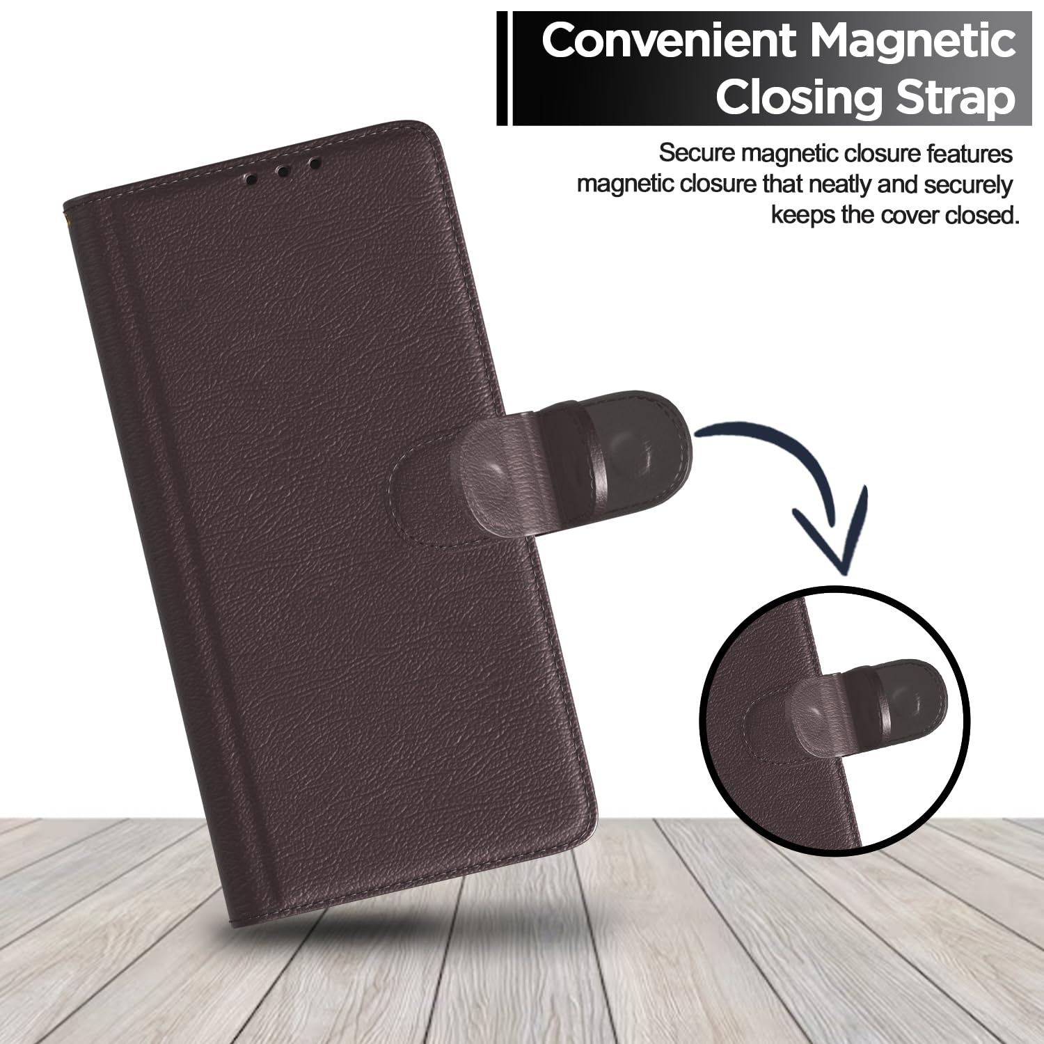 Pikkme Redmi Note 12 4G coffee flip cover – photo 6