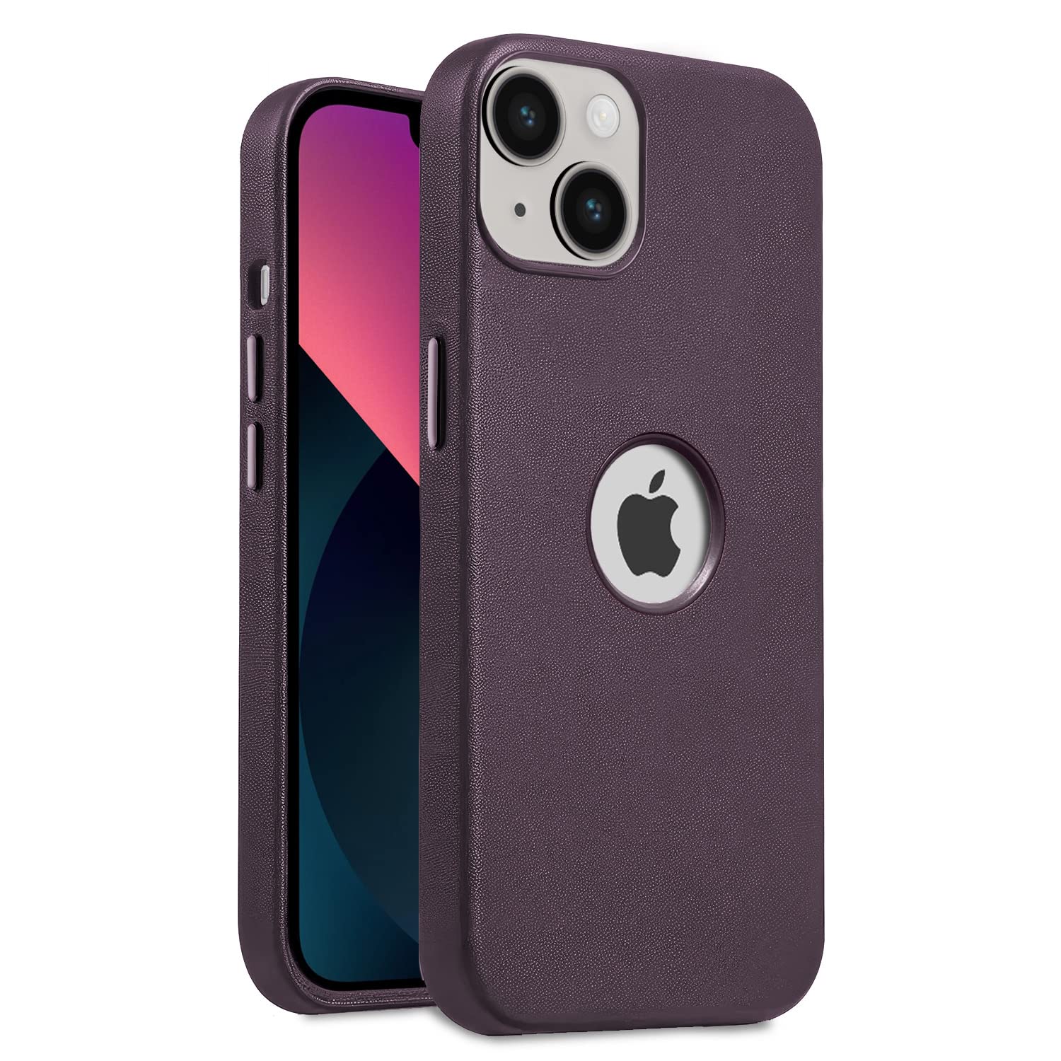 Pikkme dark cherry mobile back cover for iPhone 13