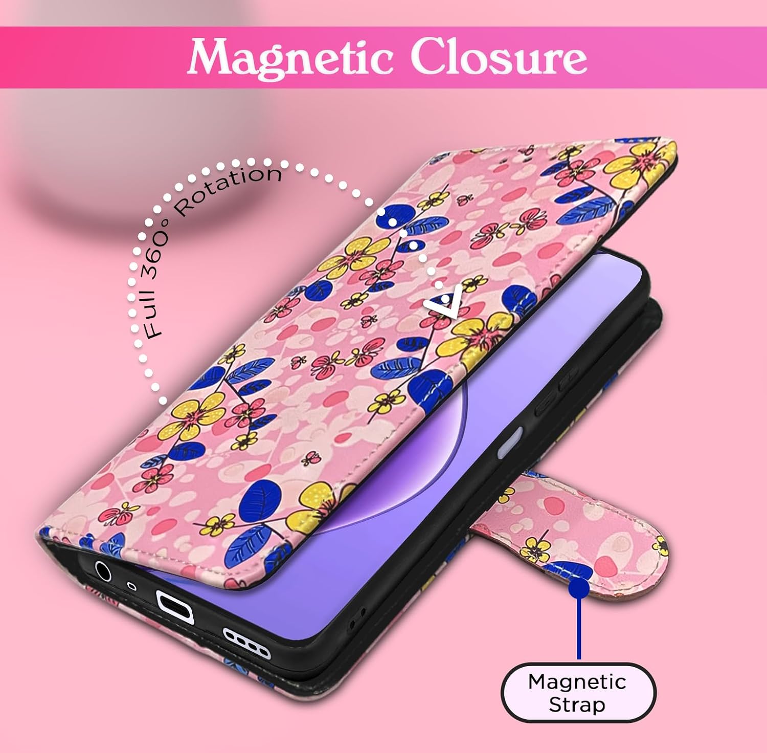 Pink mobile flip cover for Realme 12 5G – Pikkme – photo 6