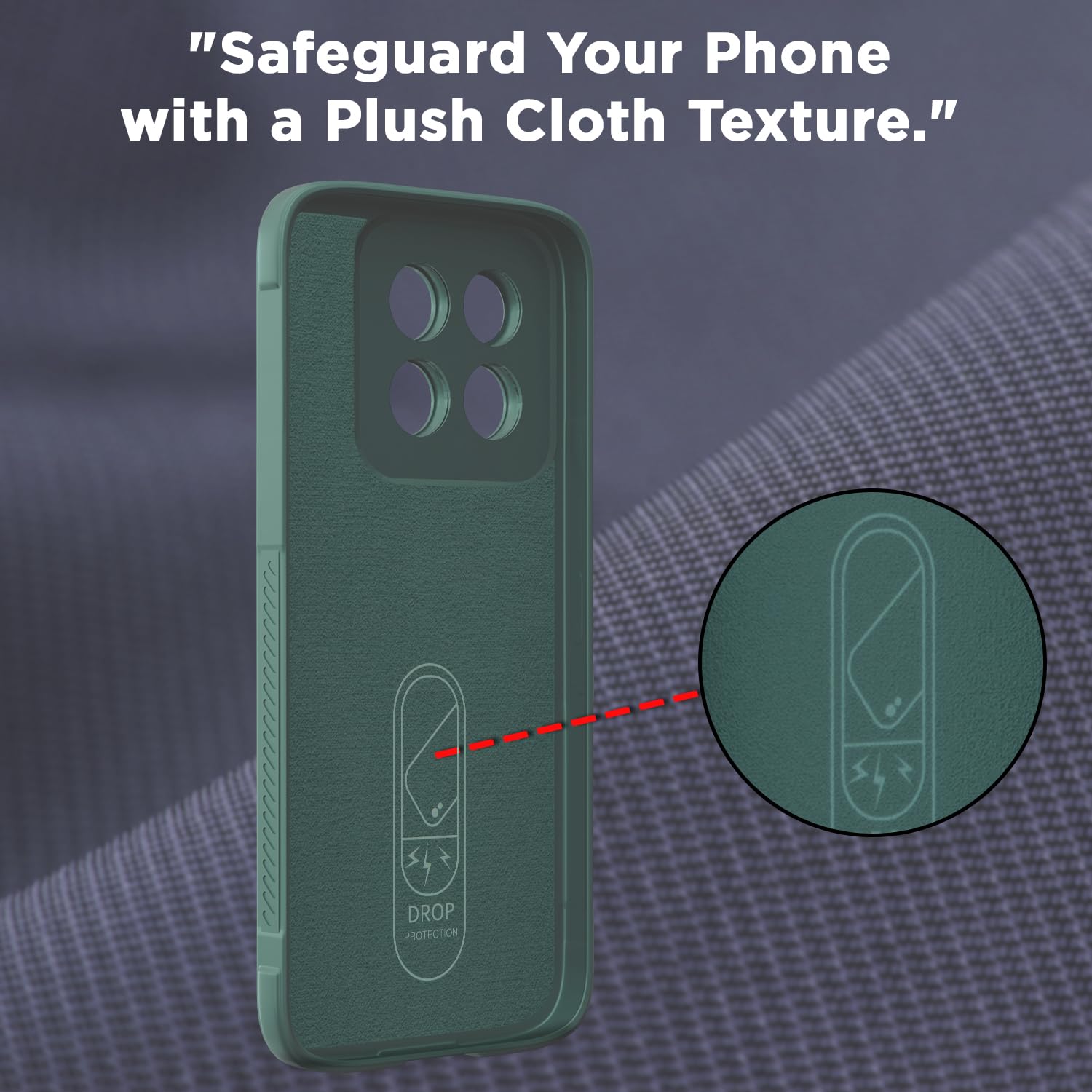 Pikkme Xiaomi 14 Pro 5G ZigZag Back Cover (Green)